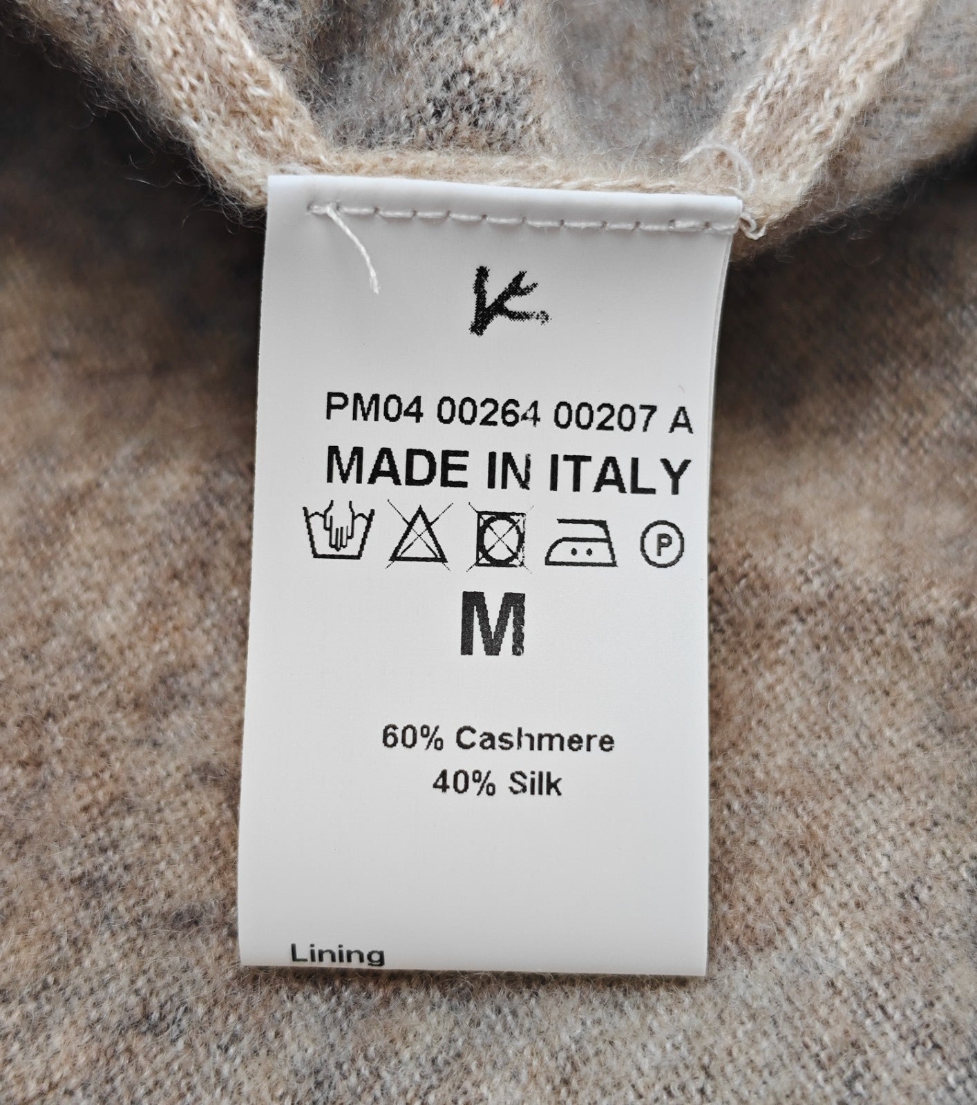 2200$ ISAIA NAPOLI Gray Crewneck Sweater Ultra Soft Cashmere - Silk Size M