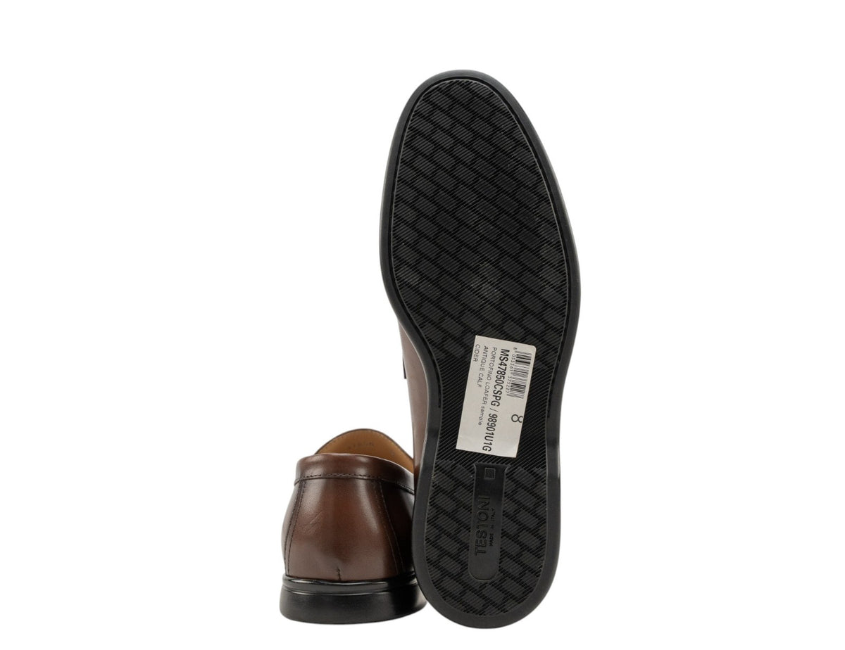 1250$ TESTONI "Portofino" Loafer Antique Brown Calf Cider 8 UK / 9 US / 42 IT