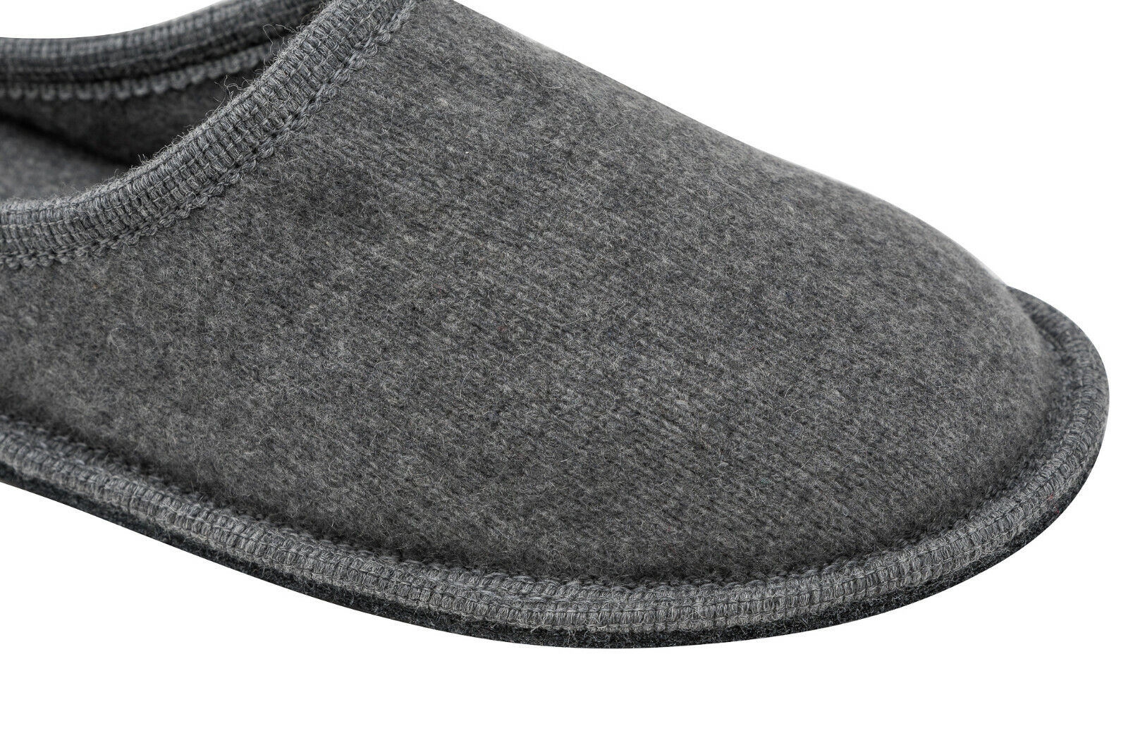 Italian Luxury Re_branded Cashmere Slippers Pure Cashmere Grey Made in Italy