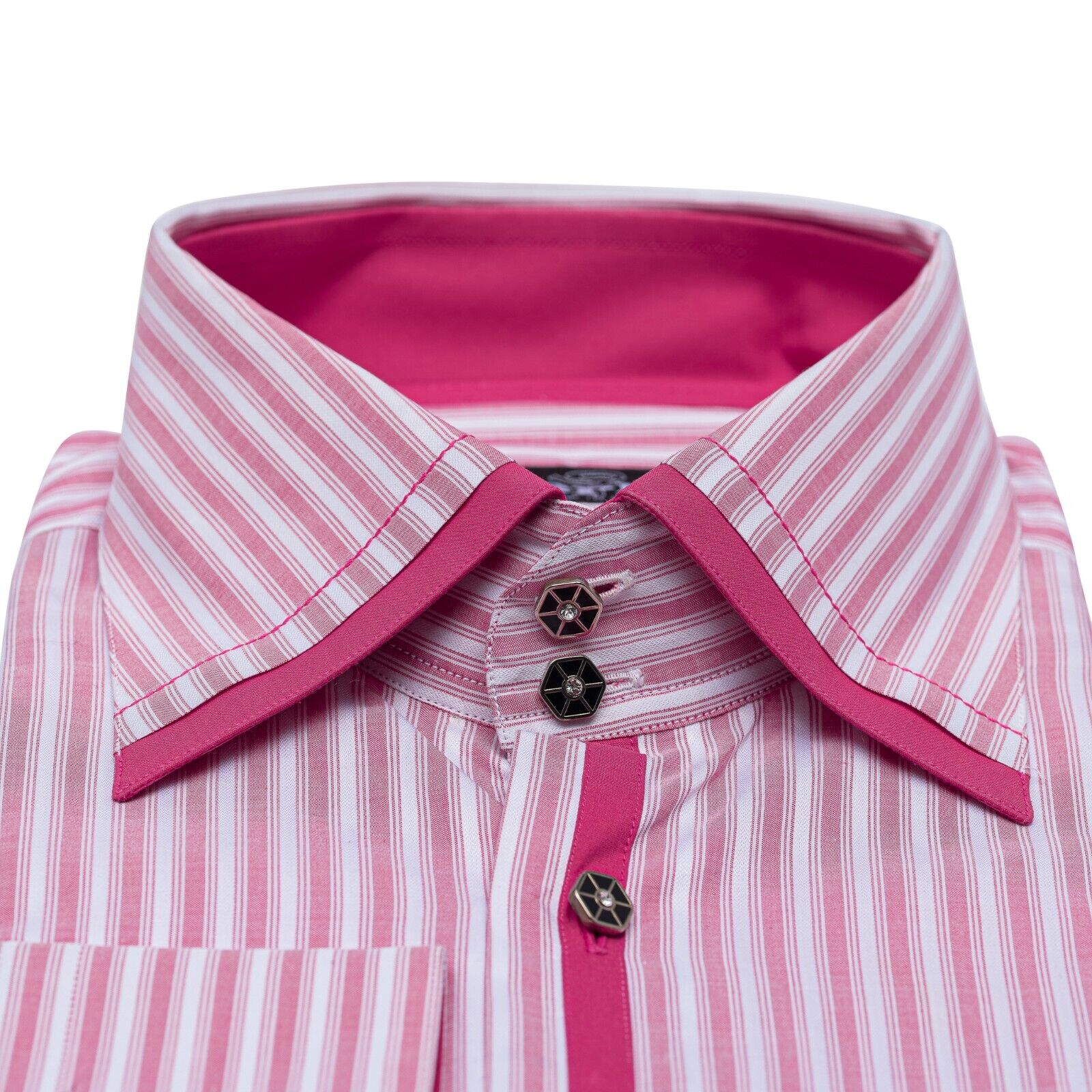690$ LUXURY GERLIN Shirt Pink Thomas Mason Cotton 16 - 41 9D BIJAN