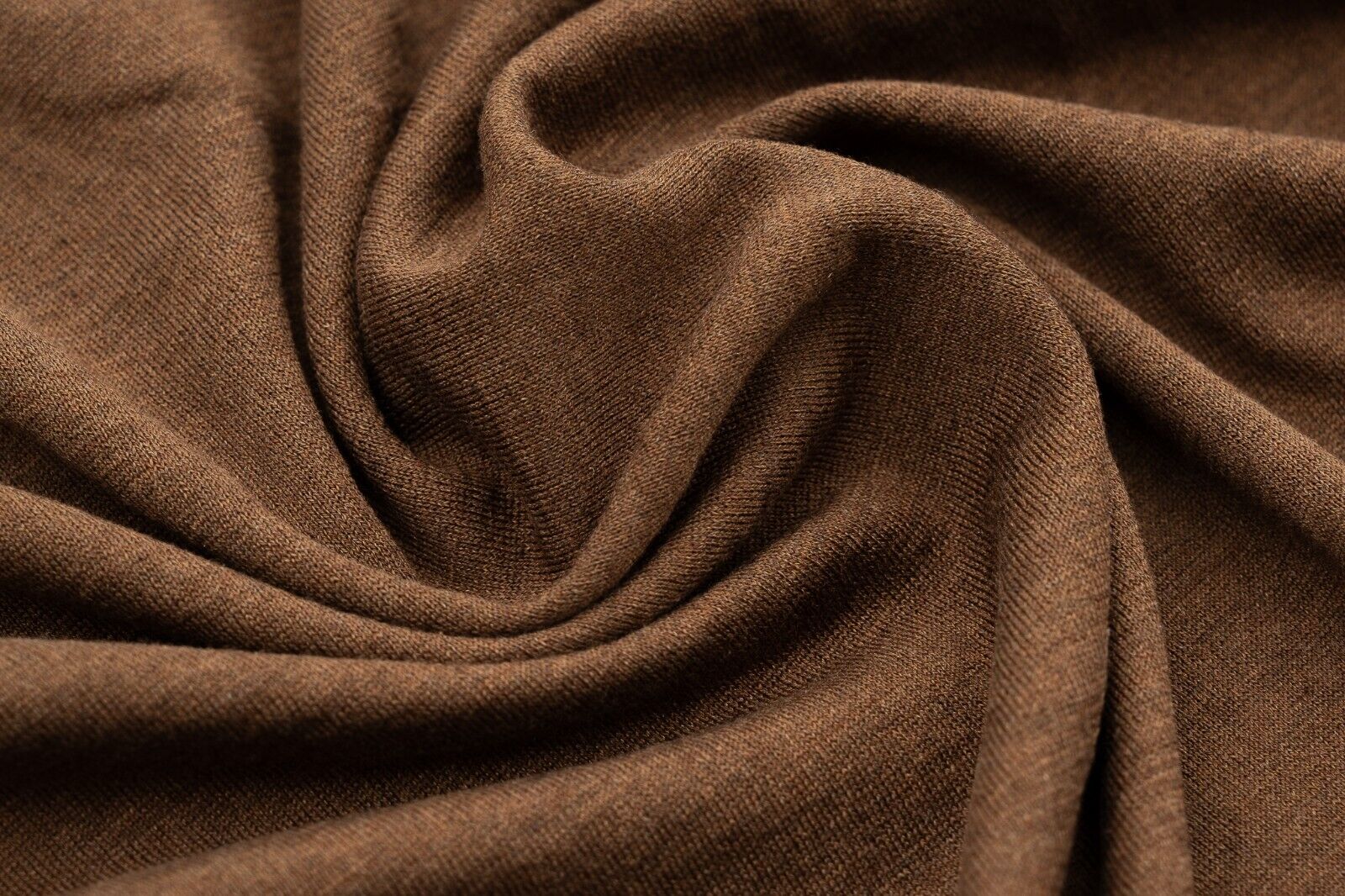 1300$ ISAIA NAPOLI Brown Polo Sweater Short Sleeve 100% Wool Size L