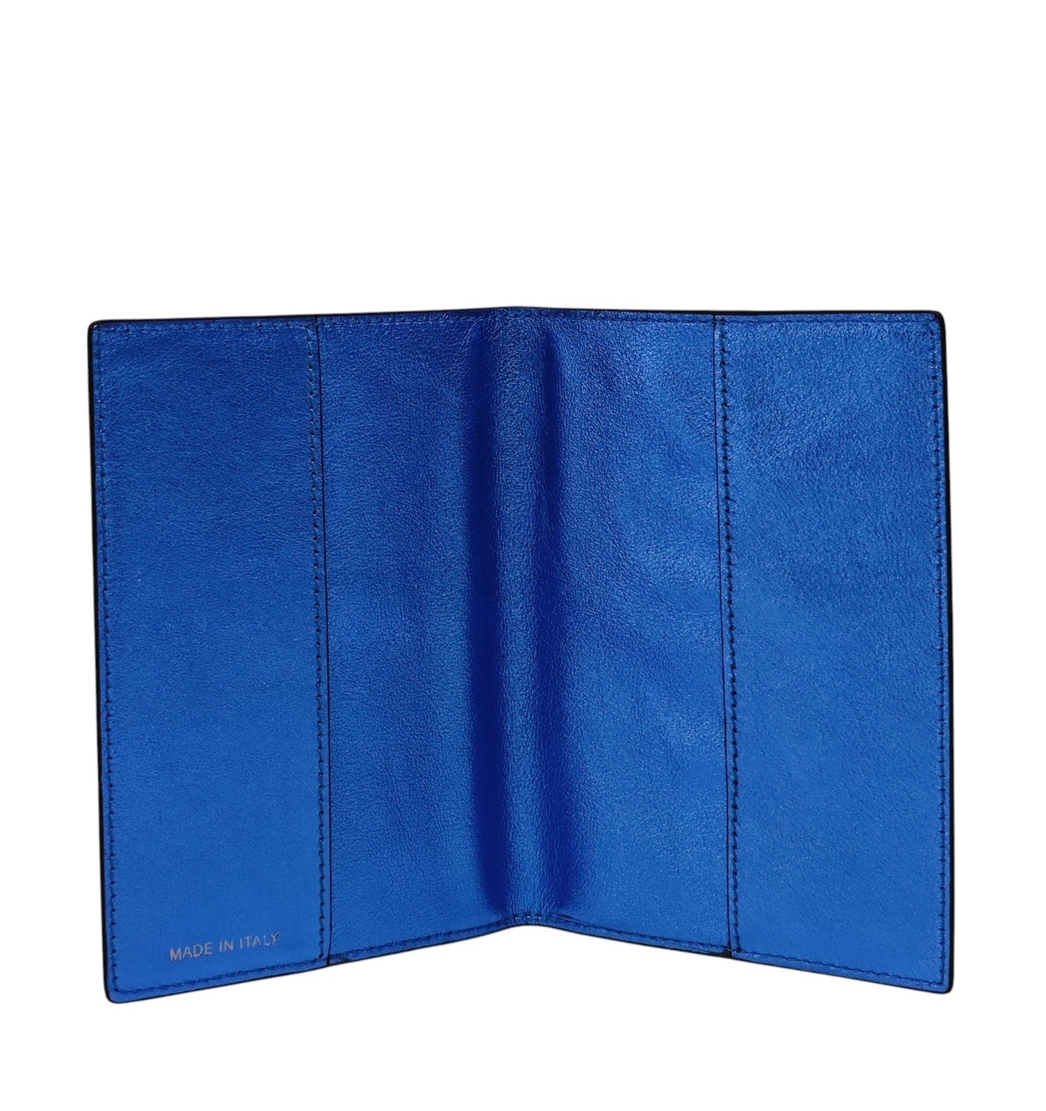 220$ PINEIDER FIRENZE 1774 "Metro Smooth" Passport Holder Calf Laminated Blue