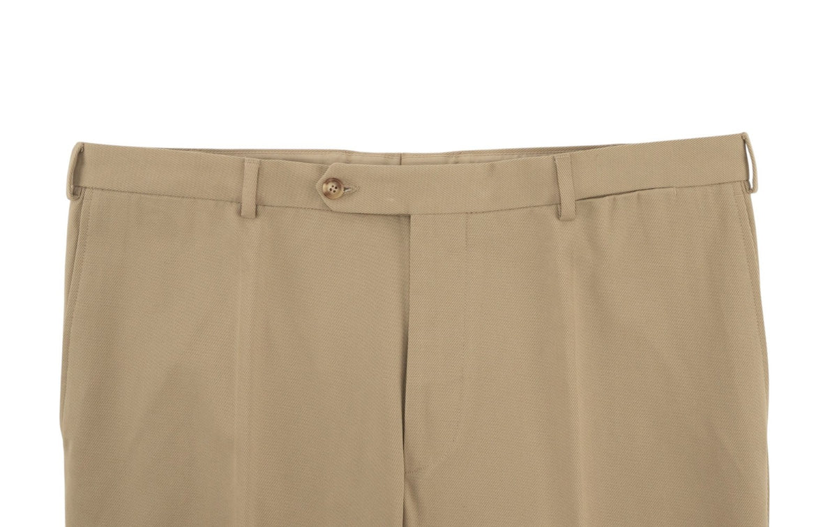 700$ BURBERRY LONDON Beige Chino Cotton Trouser Pant Regular Fit 42 US / 58 EU