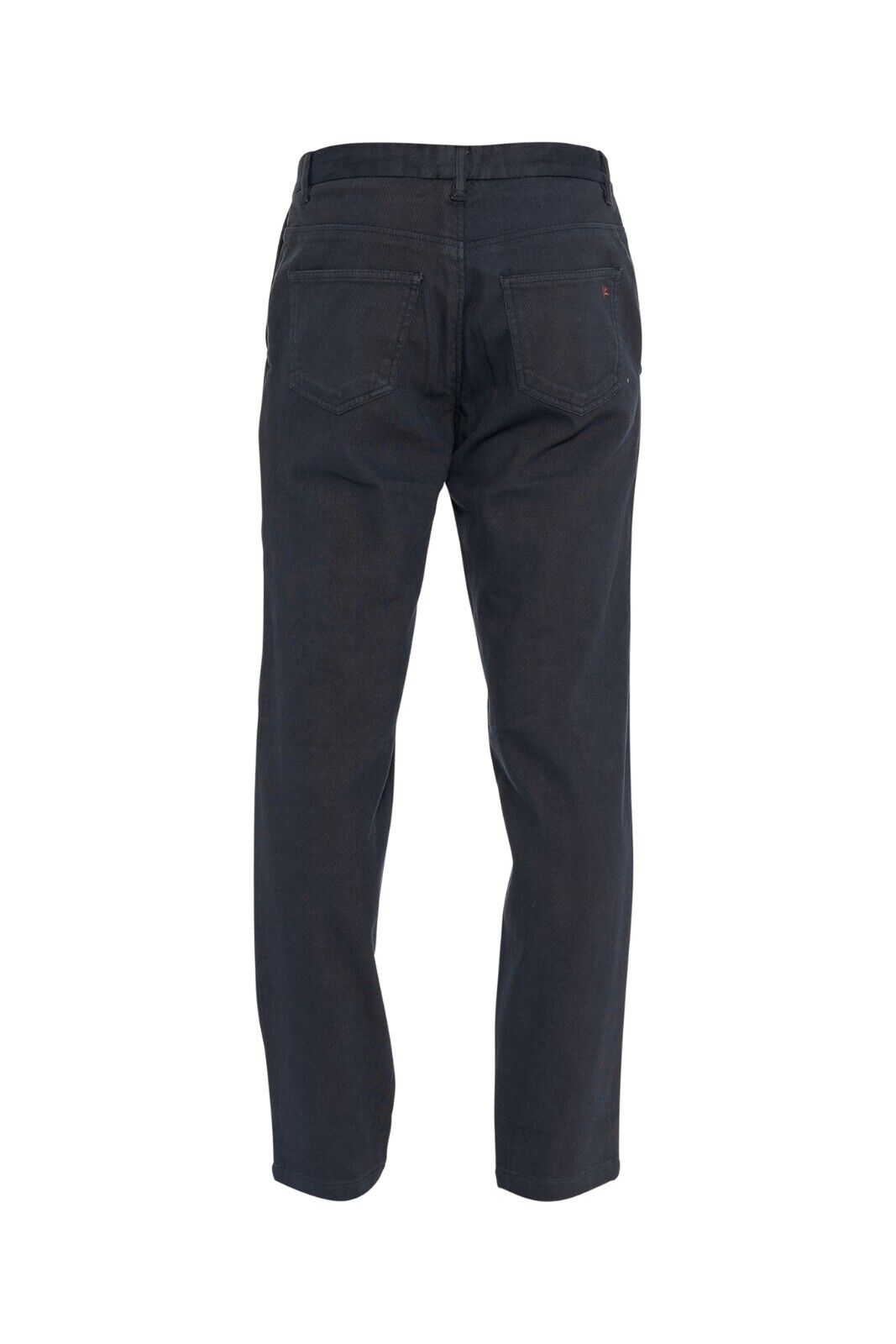 690$ ISAIA NAPOLI Blue Chino Trousers Pant Cotton Cashmere 32 US 48 EU Regular