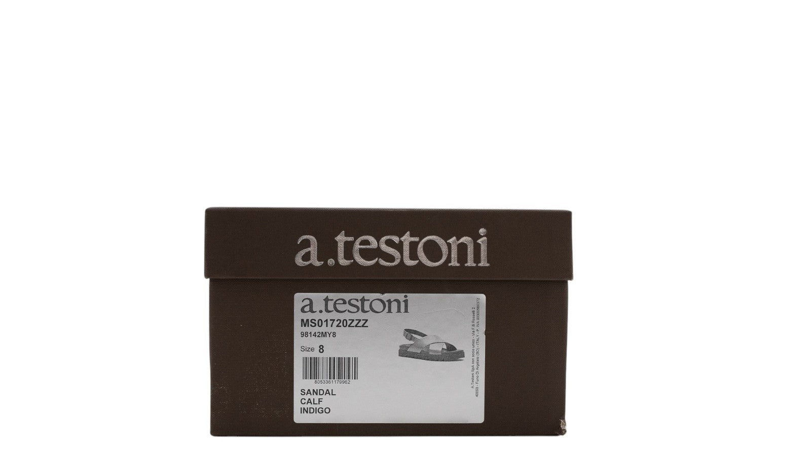 550$ TESTONI Sandal Calf Indigo 8 UK - 9 US - 42 IT