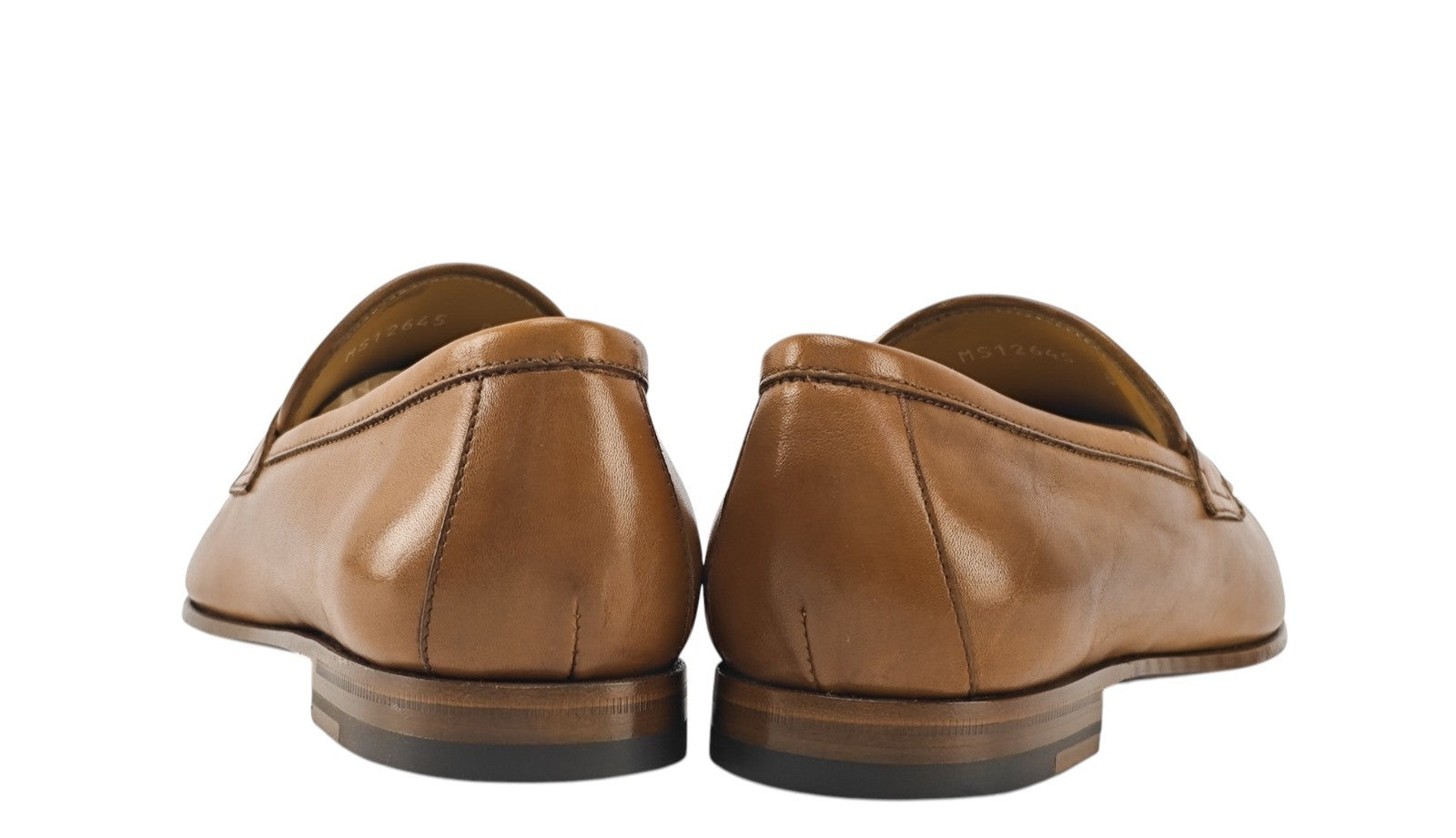 $1350 TESTONI Loafer Shoes Bolognese Construction Calf Caramel