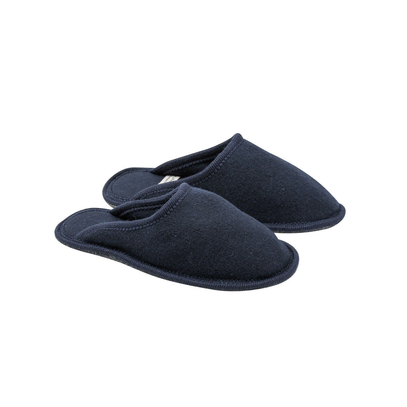 Italian Luxury Re_branded Cashmere Slippers Pure Cashmere Blue Made in Italy