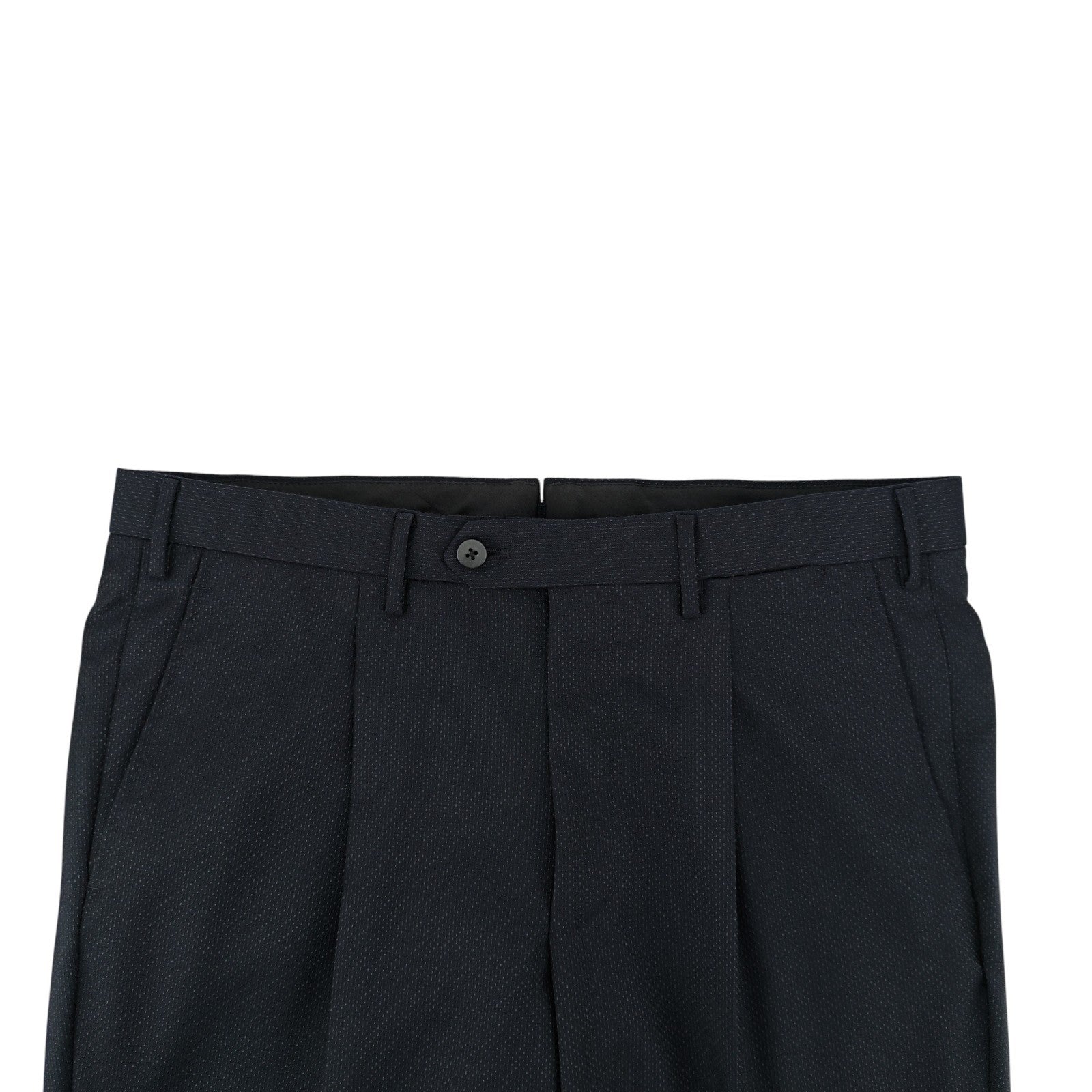 1800$ RAFFAELE CARUSO Blue Navy Suit Super 110s Wool Micro Pattern 40 US 50 IT