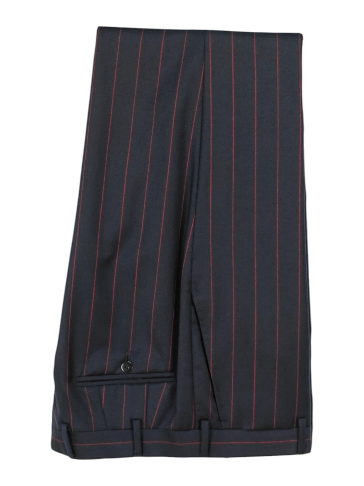 $1800 RAFFAELE CARUSO Blue Navy Striped Suit SuperFine Wool 40 US / 50 EU 8R