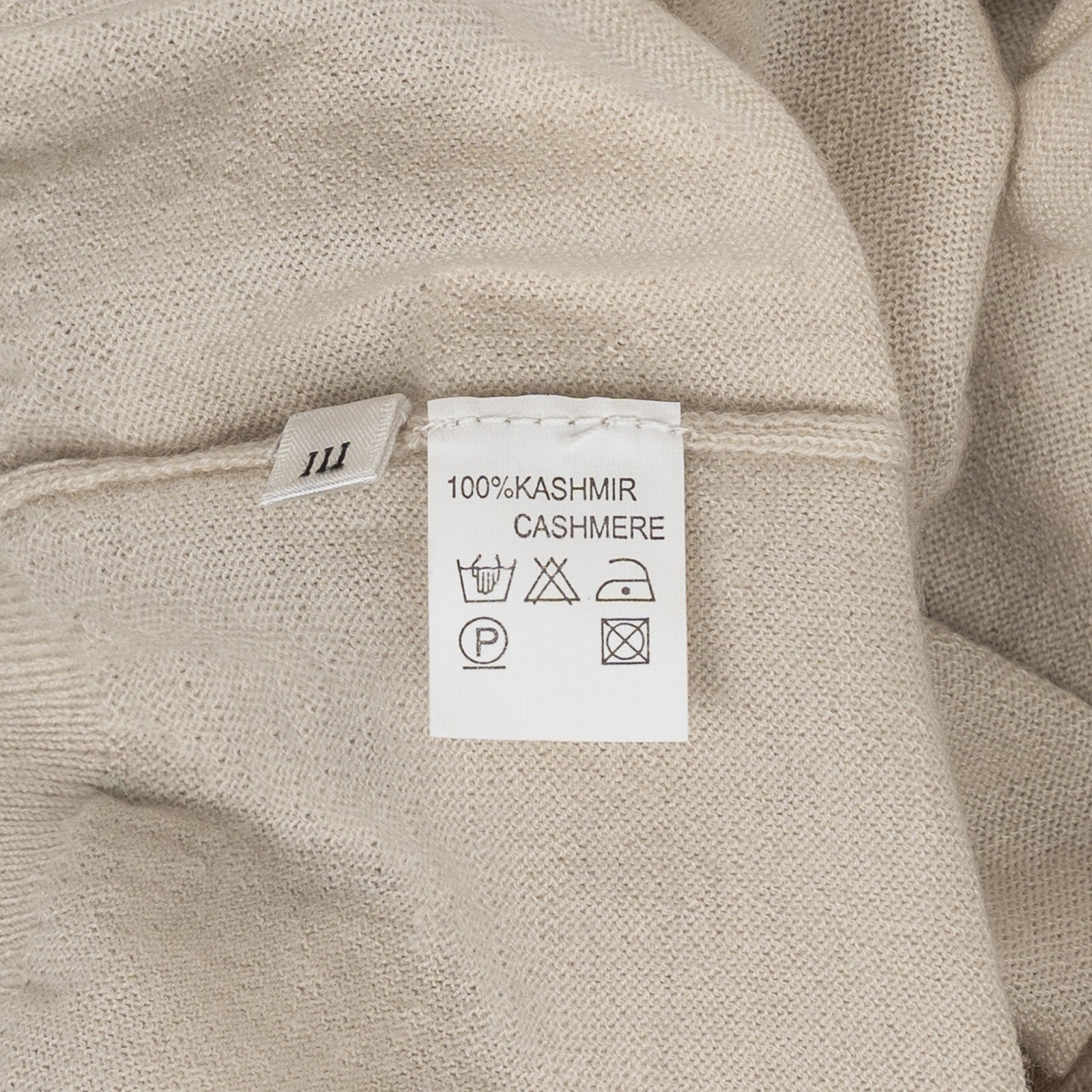 520$ RUBINACCI NAPOLI Beige Cardigan Vest Gilet 100% Extra Soft Cashmere Size S