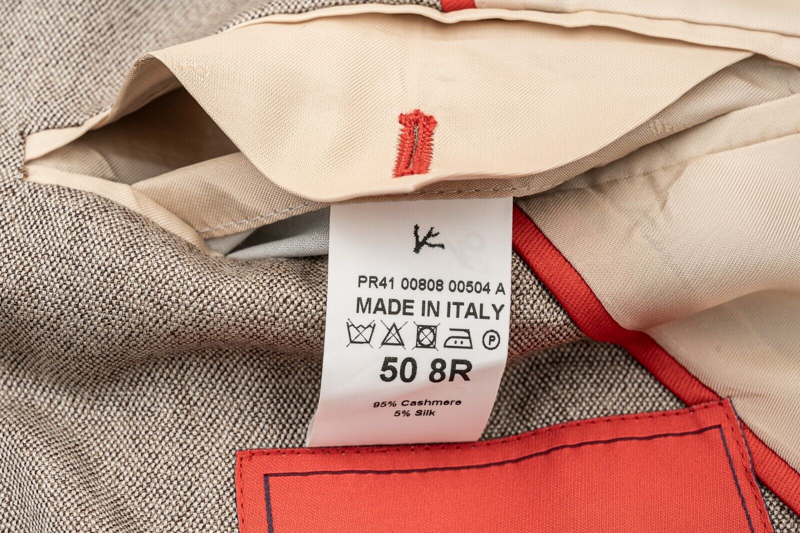 $5400 ISAIA NAPOLI Tan Jacket Sport Coat Cashmere / Silk / 40 US / 50 EU 8R