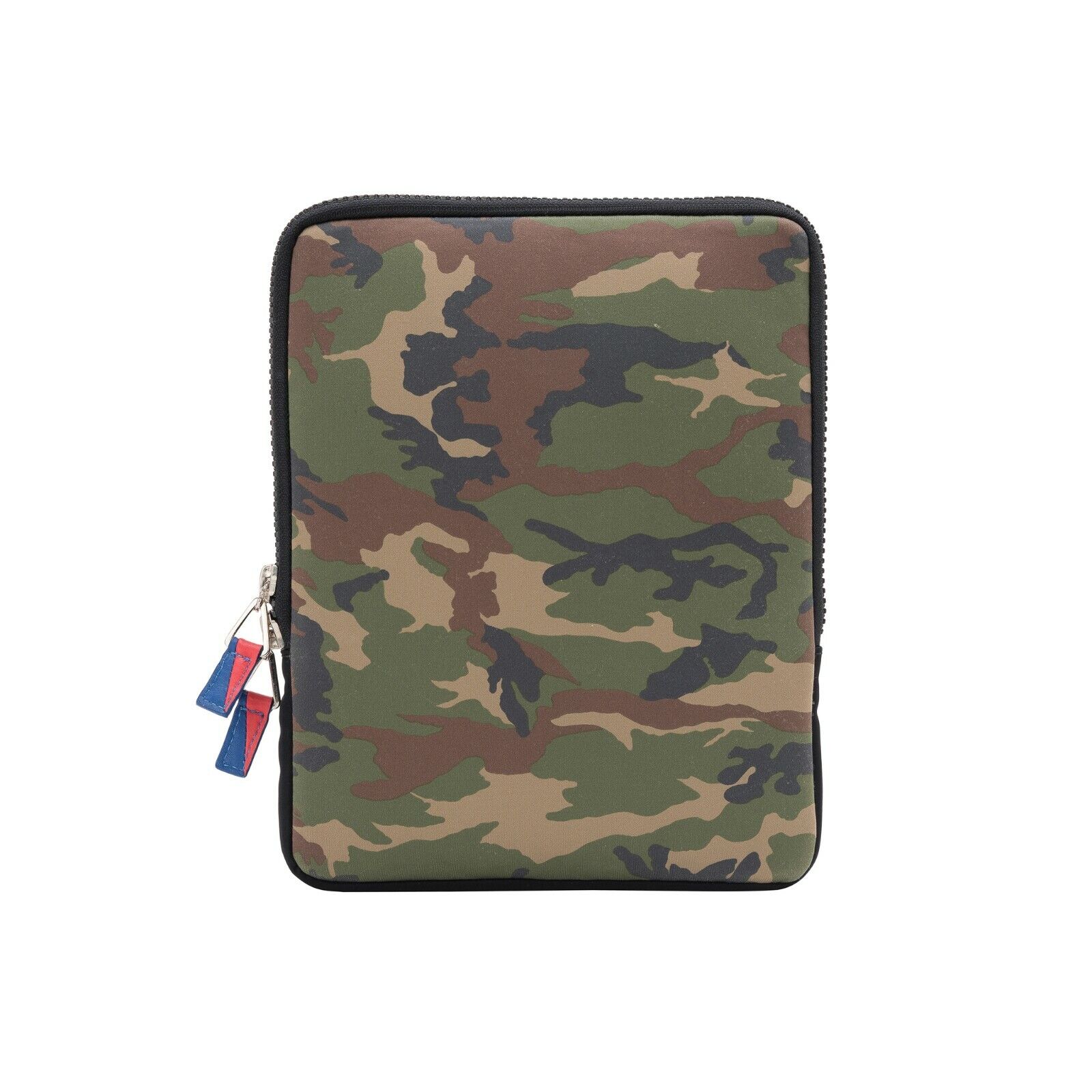 $149 Testoni Bologna Camouflage Fabric Pochette + Detachable Shoulder Strap