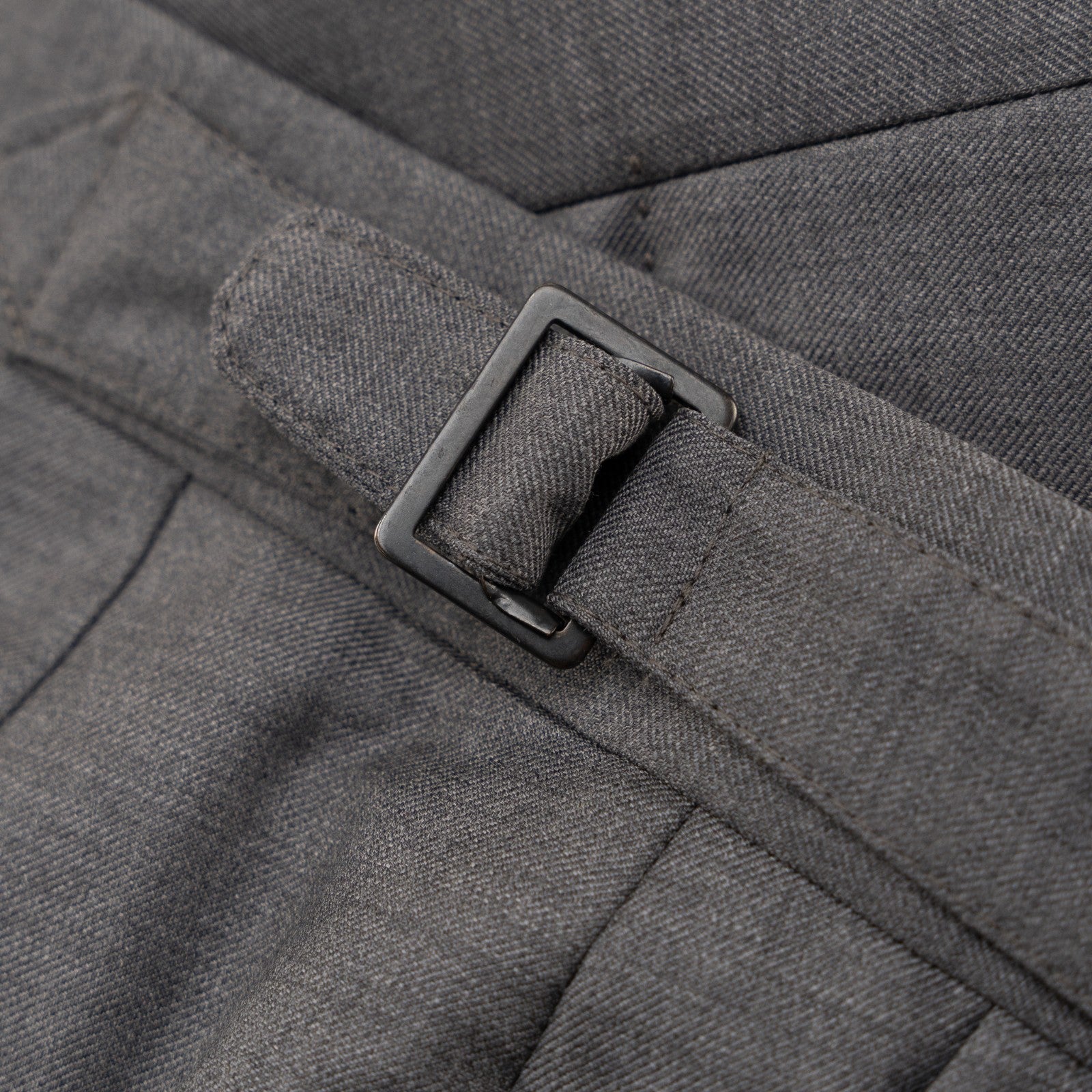 1550$ ISAIA Tapered Dress Pant Wool Aquaspider 160's Gray 34 US / 50 EU R