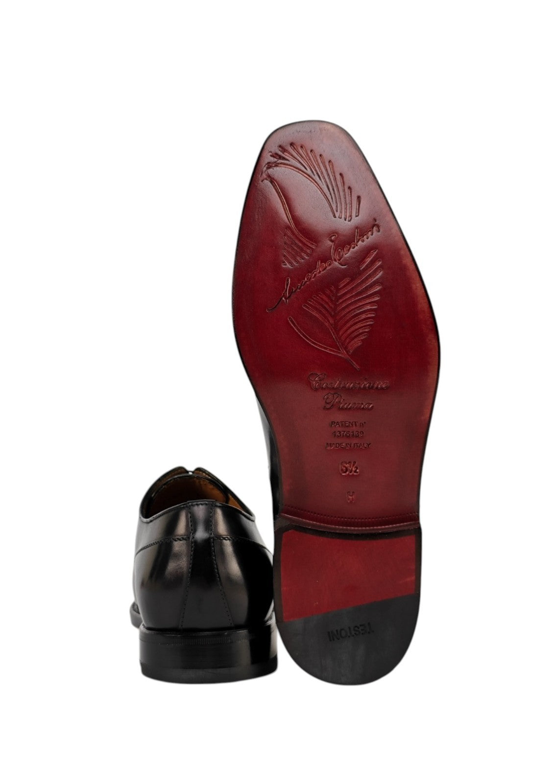 1400$ TESTONI " Valdobbiadene " PIUMA Oxford Shoes Calf 6.5 UK 7.5 US 40.5 IT