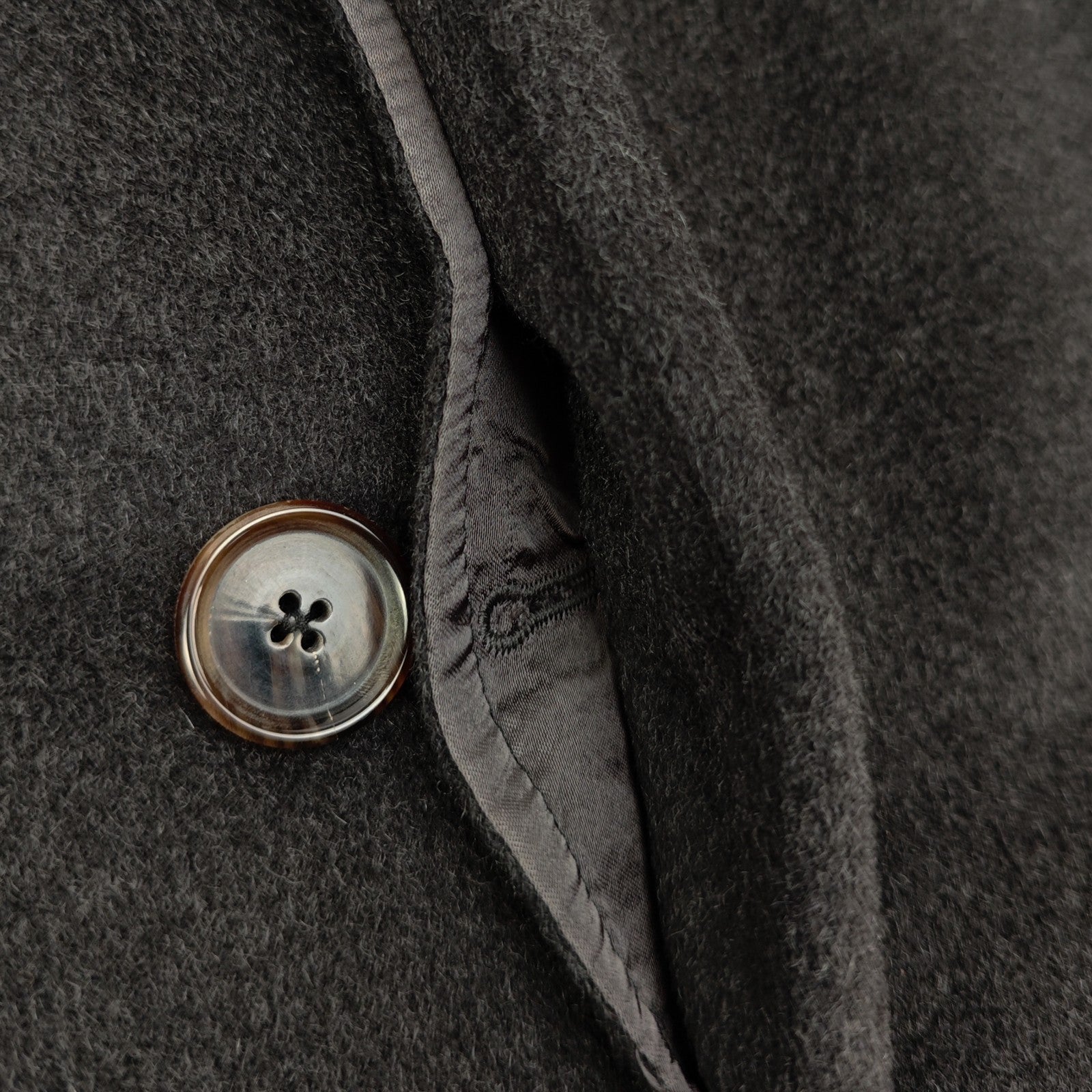 4900$ SARTORIA GEMMATI Belted Coat INNER MONGOLIA CASHMERE ZEGNA 44 US / 54 IT