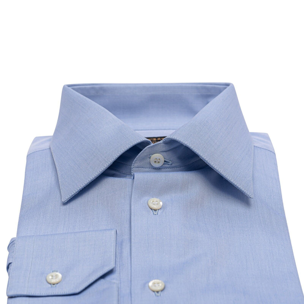 690$ LUXURY GERLIN x GENTLEMAN Shirt Blue Fine Cotton 1AR ZILLI