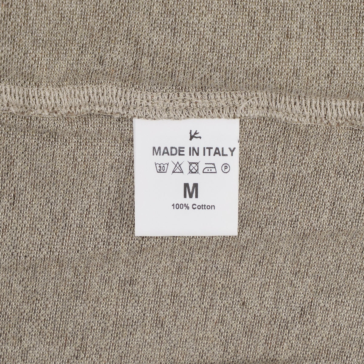 575$ ISAIA NAPOLI Beige Short Sleeve Polo 100% Cotton Size M - Made in Italy