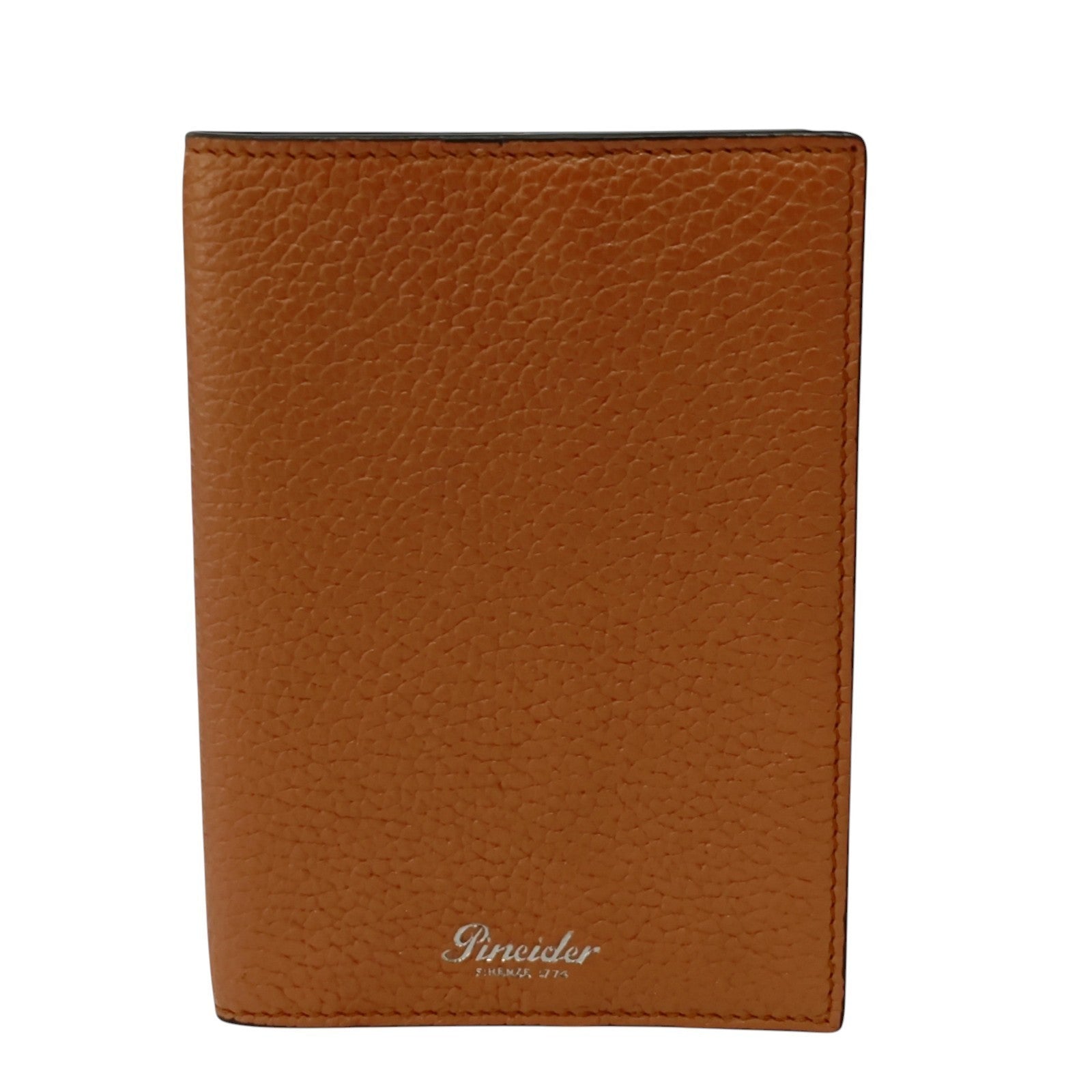 220$ PINEIDER FIRENZE 1774 "Bottolato" Passport Holder Grain Calf Brick Brown