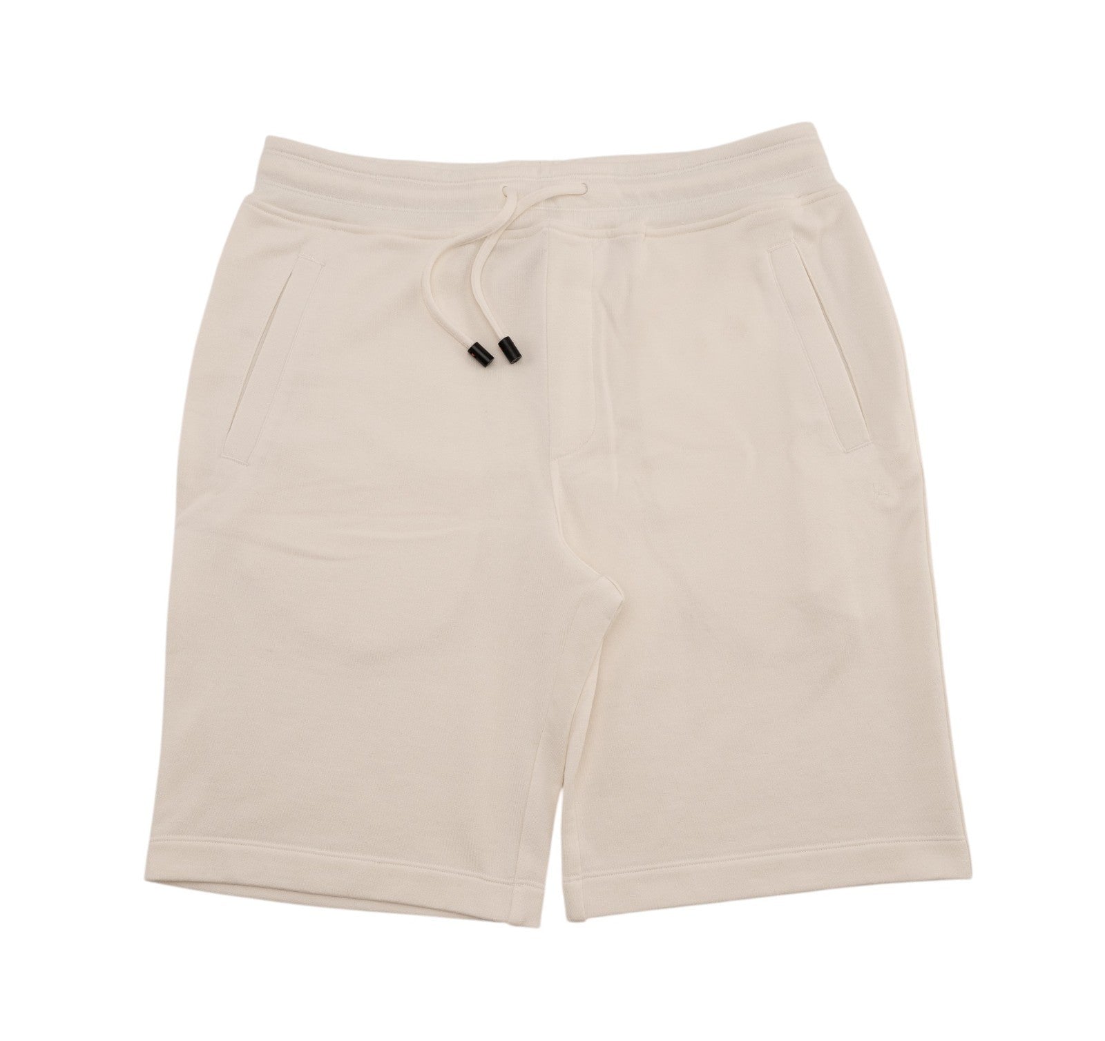 1100$ ISAIA NAPOLI Ivory Drawstring Short Track Pant Silk / Cotton Size XL