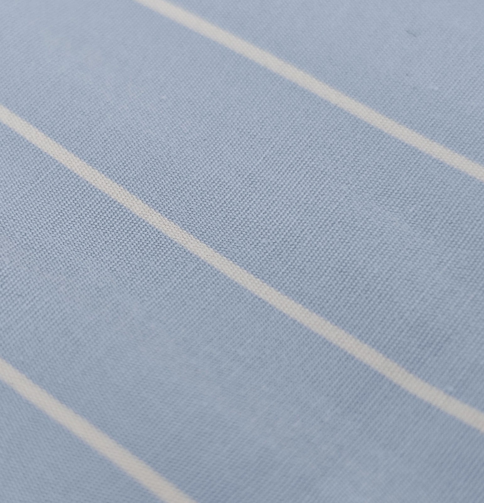 730$ ISAIA NAPOLI "Mix" Sky Blue Striped Dress Shirt Hand-Sewn Fine Cotton