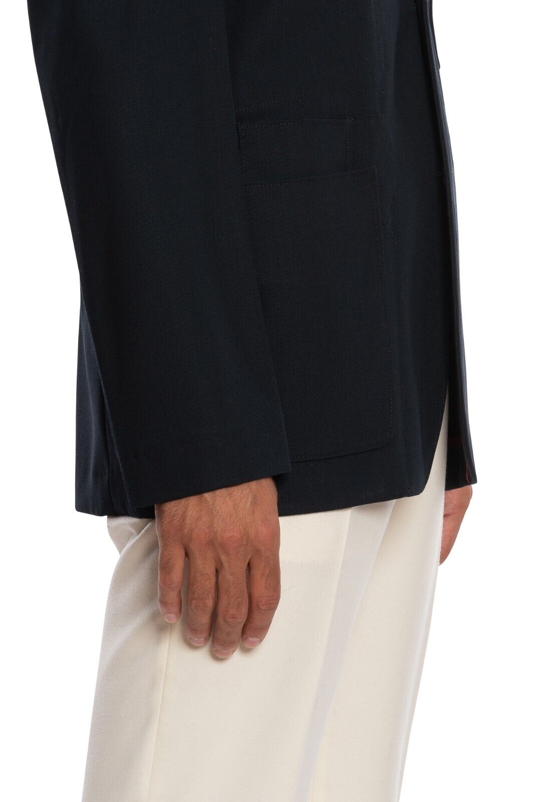 $1500 BOGLIOLI Single Braested Dark Blue Casual Coat Jacket Wool 38 US 48 EU