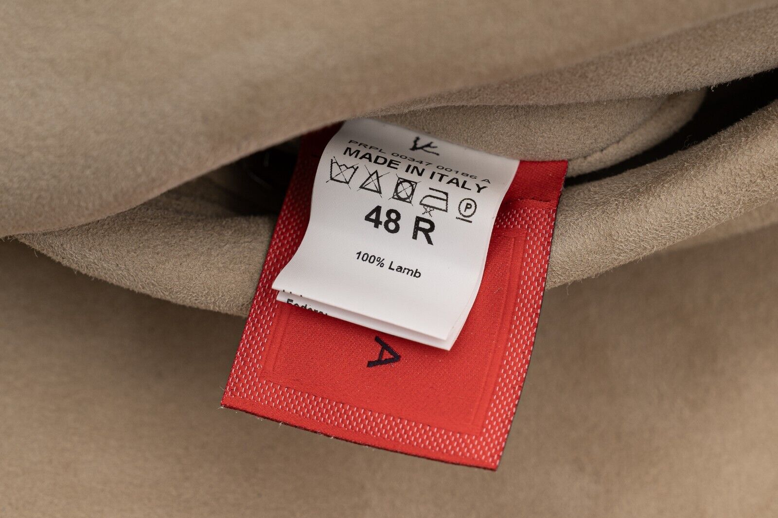 7600$ ISAIA NAPOLI "Portofino" Beige Shearling Coat 100% Lambskin 38 US / 48 EU