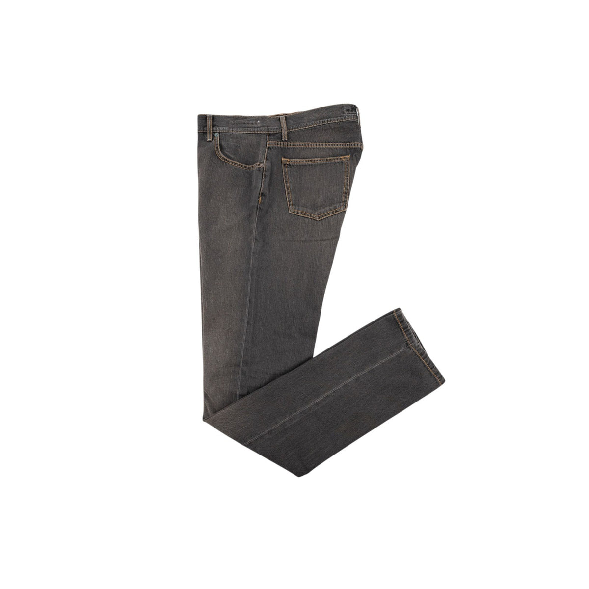 415$ LUIGI BORRELLI NAPOLI Washed Dark Grey Denim Jeans Cotton 35 US / 51 EU