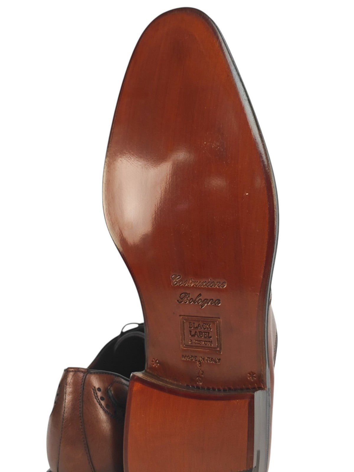 $1550 TESTONI Goodyear Bolognese Oxford Shoes Kangaroo Leather Brown