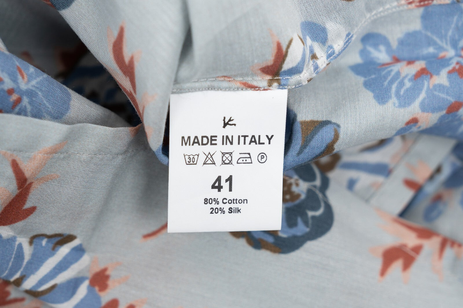 750$ ISAIA NAPOLI "Pocket" Gray Hand-Sewn Popover Shirt Cotton / Silk 16 - 41
