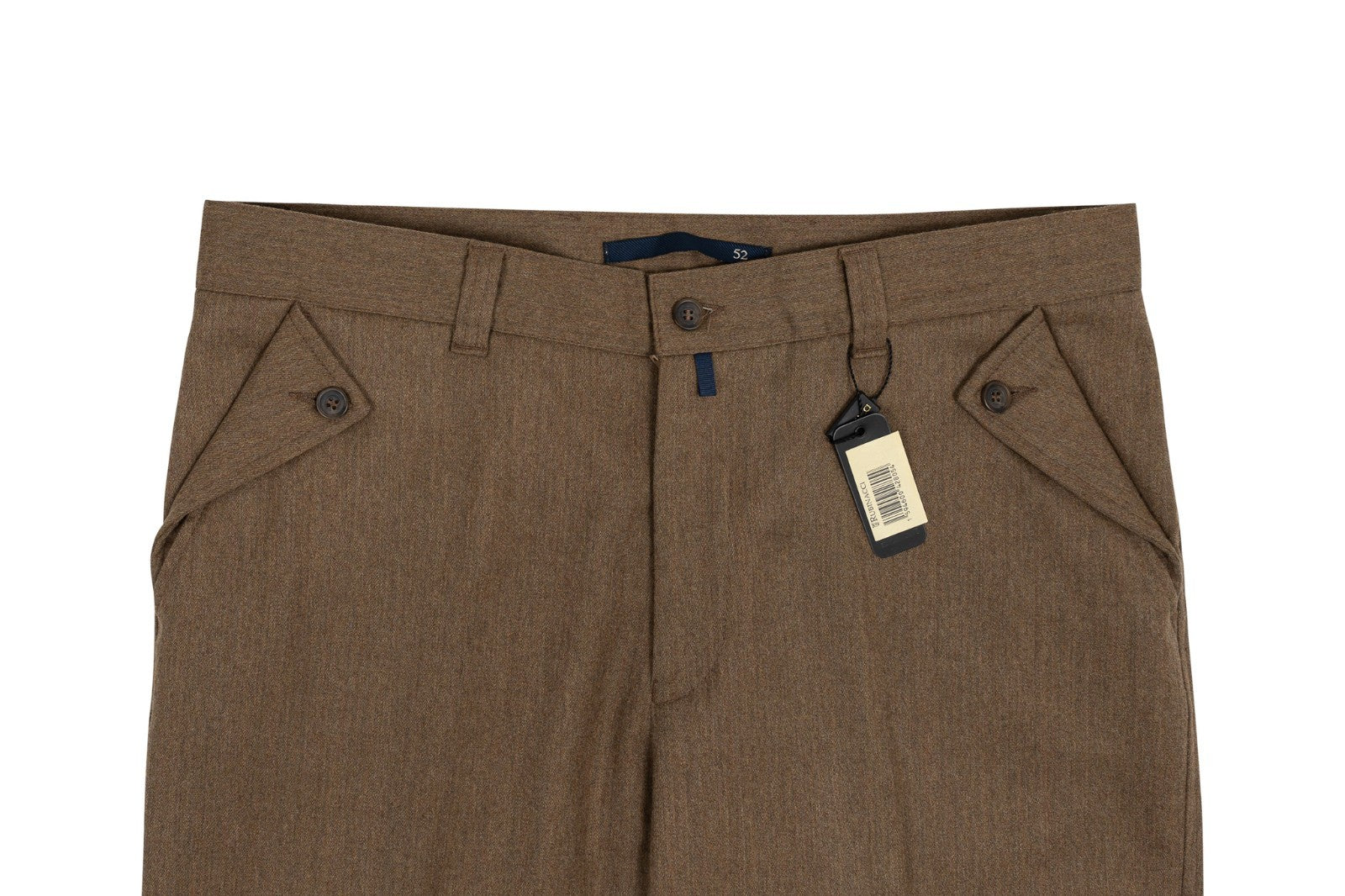 670$ RUBINACCI NAPOLI Brown Trouser Casual Pant Wool 36 US / 52 EU