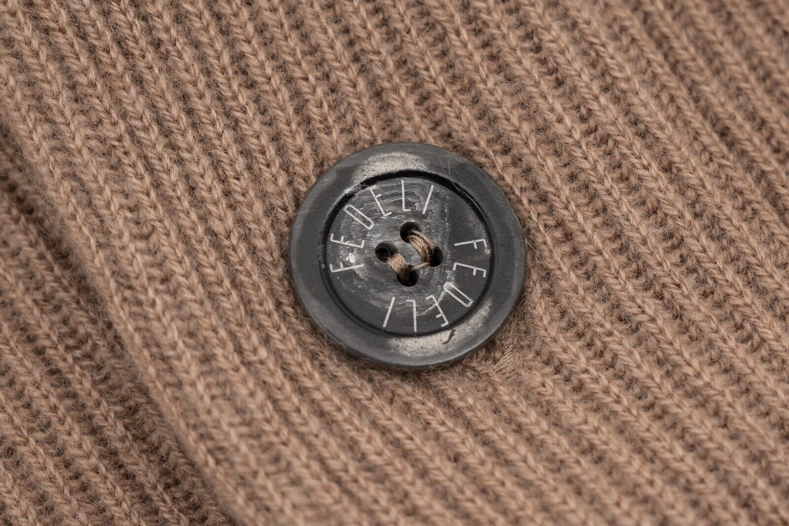 $2500 FEDELI "Terminillo" Brown Cardigan Jacket 100% Cashmere 42 US / 52 EU