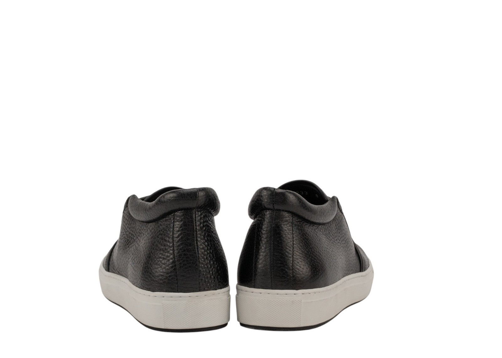 900$ GIORGIO ARMANI Shoes Slip on Sneakers Black Leather 8 UK / 9 US / 42 IT