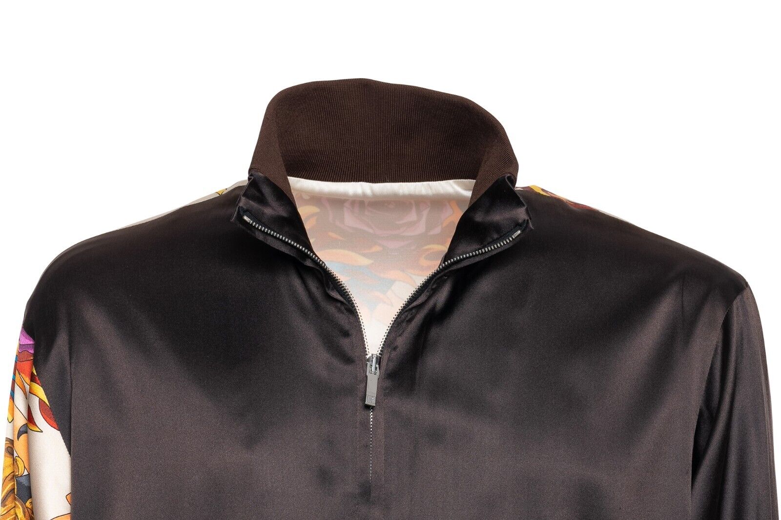 3500$ ITALO FERRETTI Tracksuit Jogging Suit "ACE OF SPADE" 100% Silk Size L