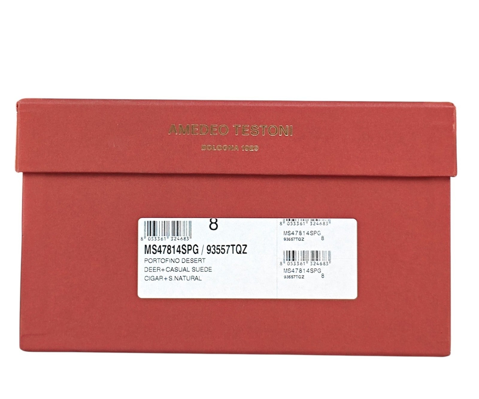 1100$ TESTONI "Portofino" Brown Desert Boot Shoes Suede 8 UK / 9 US / 42 IT