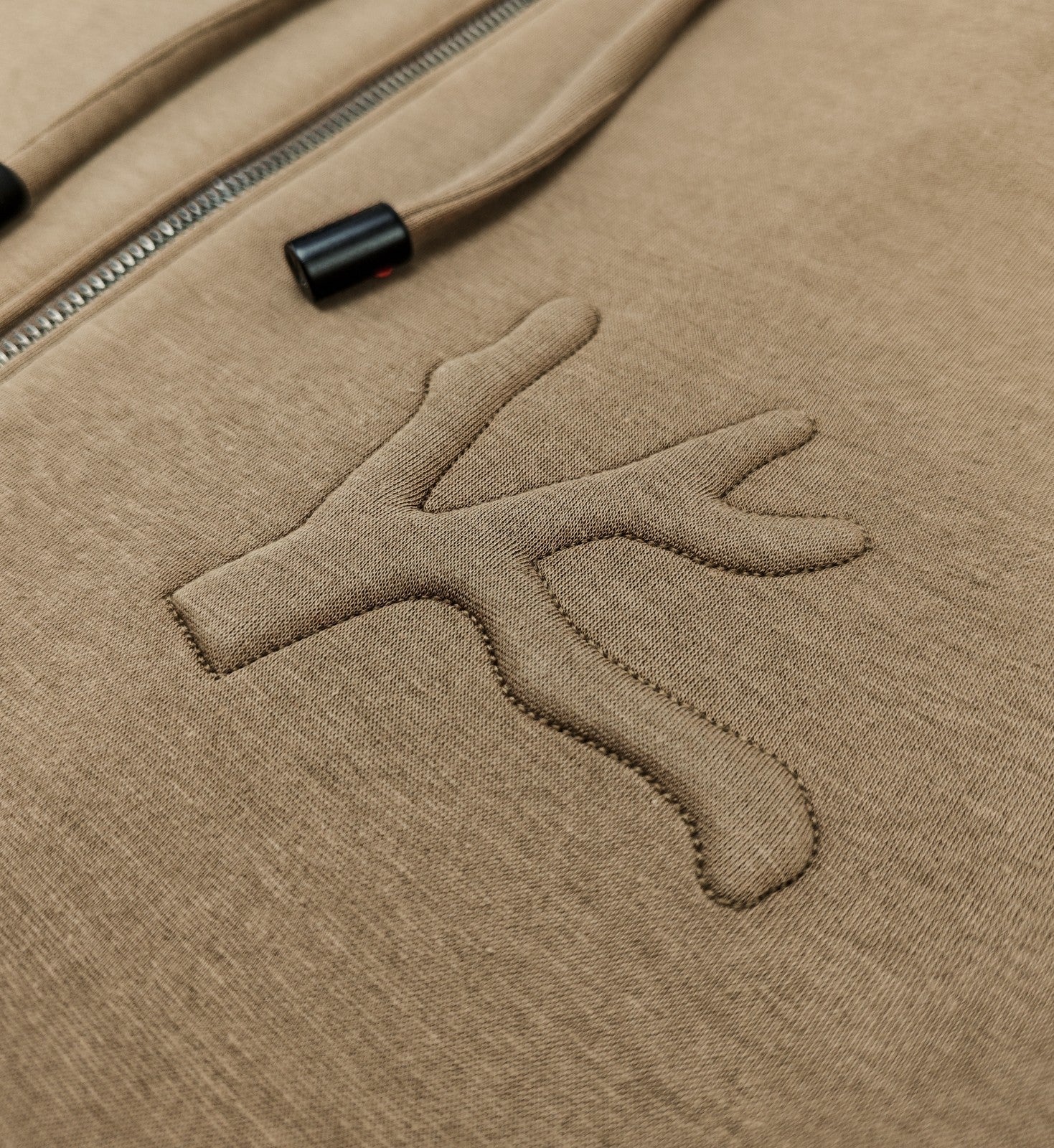 $1850 ISAIA NAPOLI Beige Full Zip Track Jacket Wool - Cashmere Size S