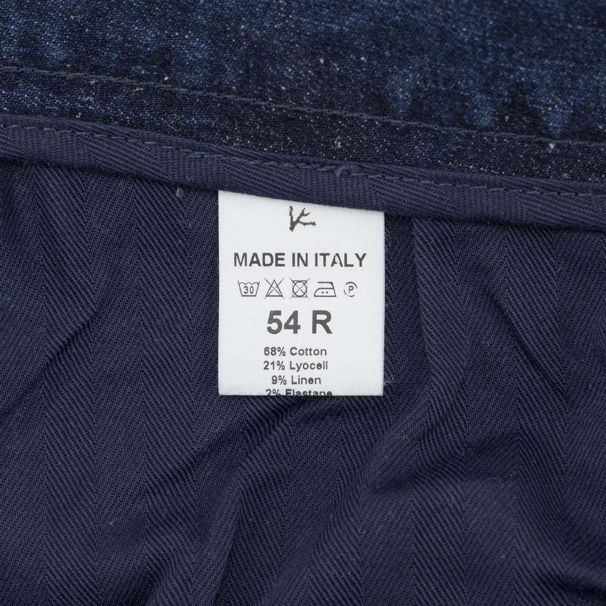 795$ ISAIA Dark Blue 5 Pocket Denim Pant Jeans Cotton Regular Fit 38 US / 54 EU
