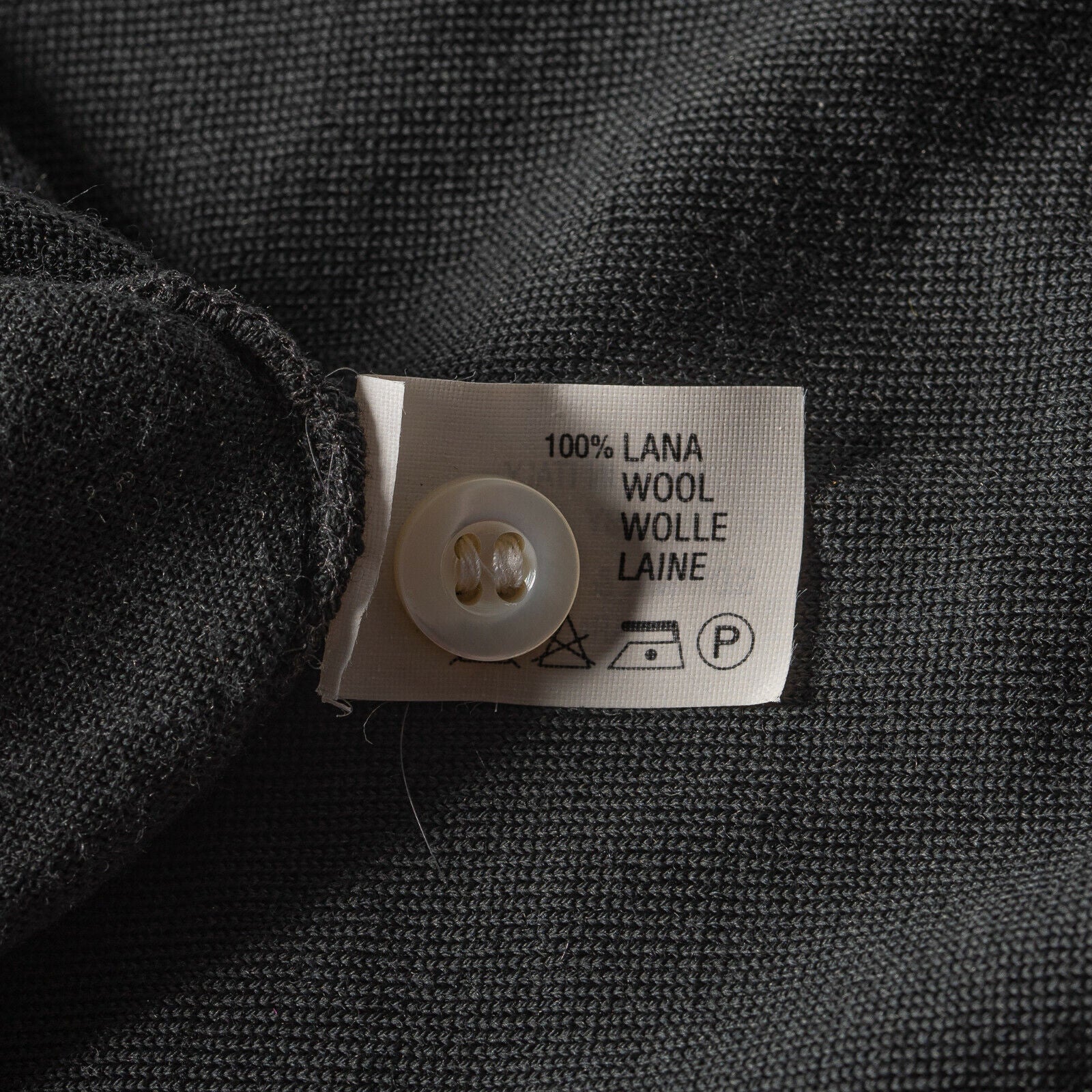 Italian Luxury Knitwear SVEVO PARMA KITON Polo Sweater Dark Grey Fine Wool Slim