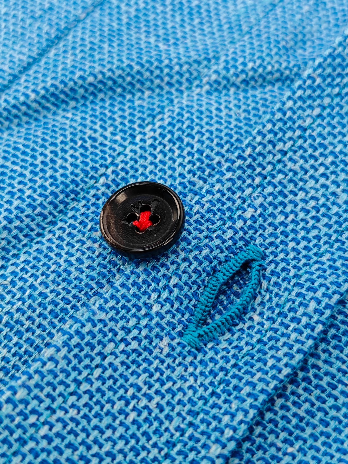 $1850 ISAIA NAPOLI Sky Blue Hand-Sewn Overshirt Jacket Wool Silk Linen Size XXL