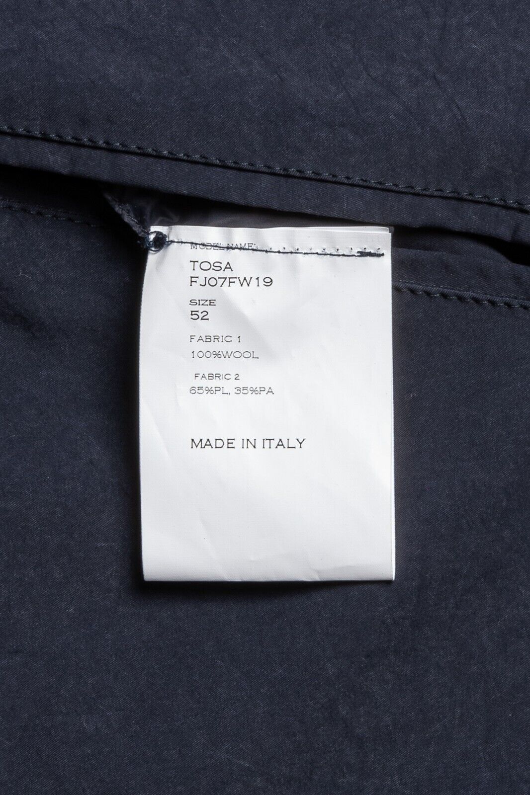 850$ M.I.D.A TOKYO-FIRENZE Parka Coat Reversible Wool Blue / Gray 42 US / 52 EU