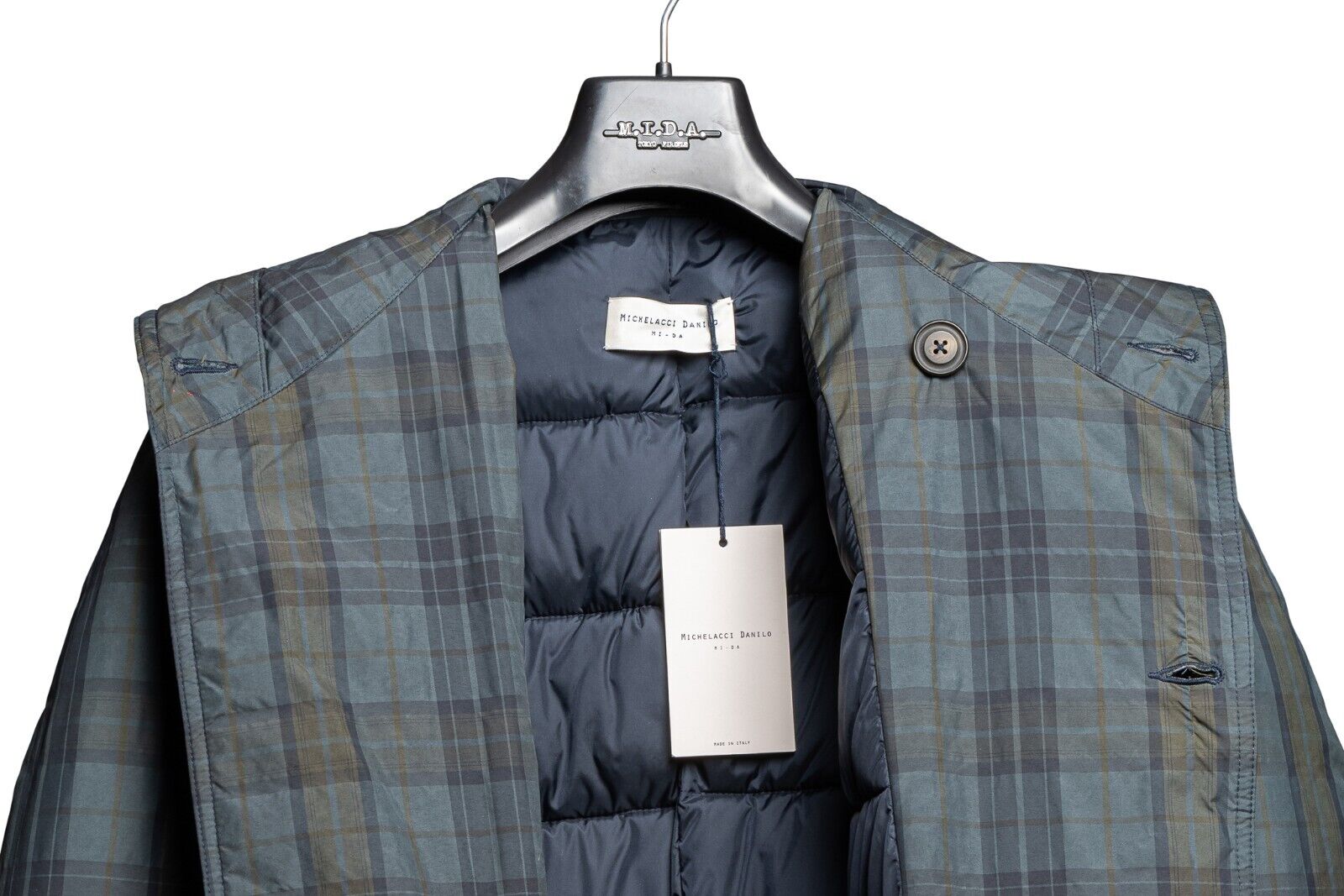 750$ M.I.D.A TOKYO-FIRENZE Trench Puffer in CASHBALL Cashmere Filled 38 US 48 EU