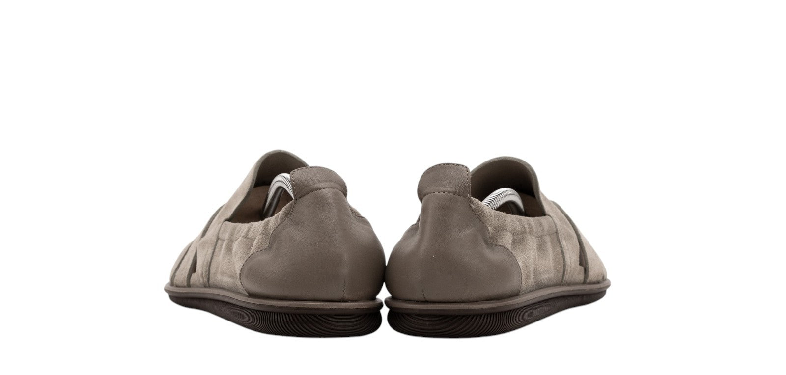 1200$ GIORGIO ARMANI Fisherman Shoes Sandals Gray Suede 9 UK / 10 US / 43 IT