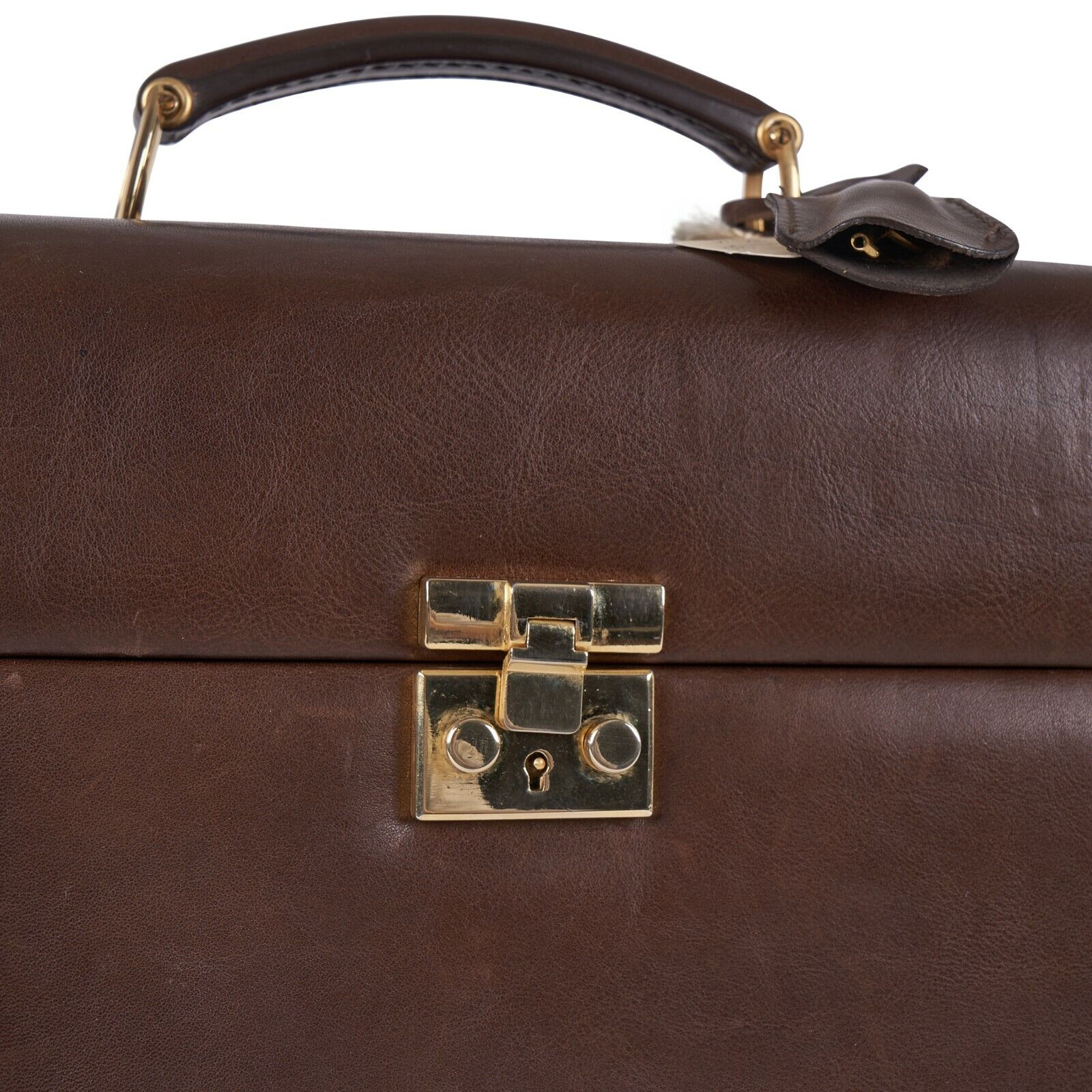 $2500 RARE BROOKS BROTHERS Leather Cocktail Shaker Set Travel Case New Vintage