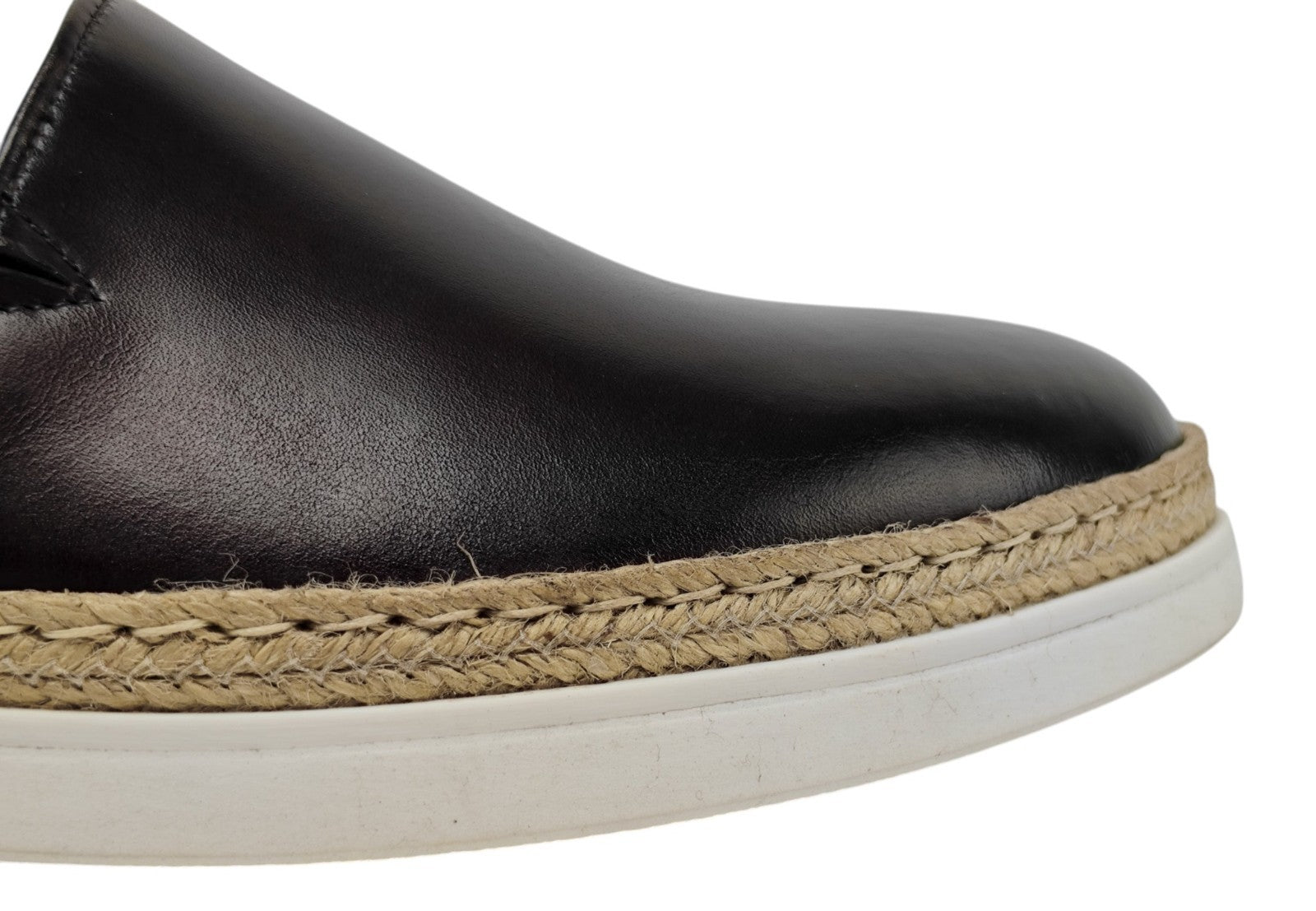 900$ TESTONI Espadrillas Sneaker Shoes Lux Calf Cigar 8 UK / 9 US / 42 IT
