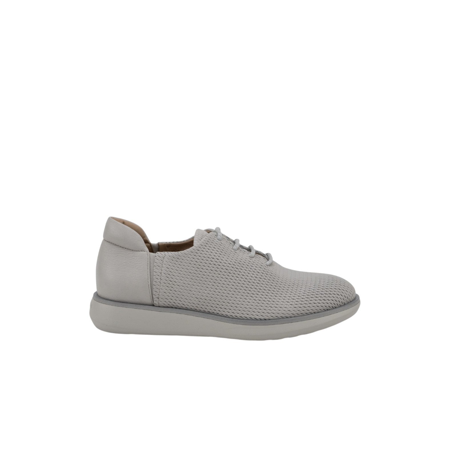 1150$ GIORGIO ARMANI Sneakers Shoes Woven Mesh Ice Gray Leather 6 UK 7 US 40 IT