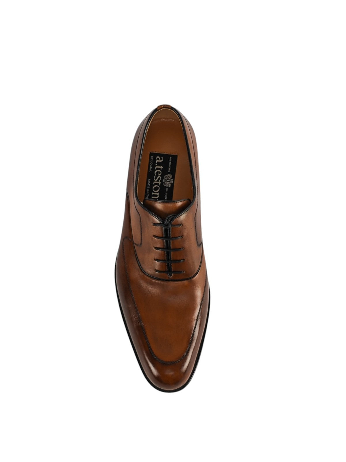 1100$ TESTONI Black Label Oxford Shoes Calf Caramel Shaded 8 UK / 9 US / 42 IT