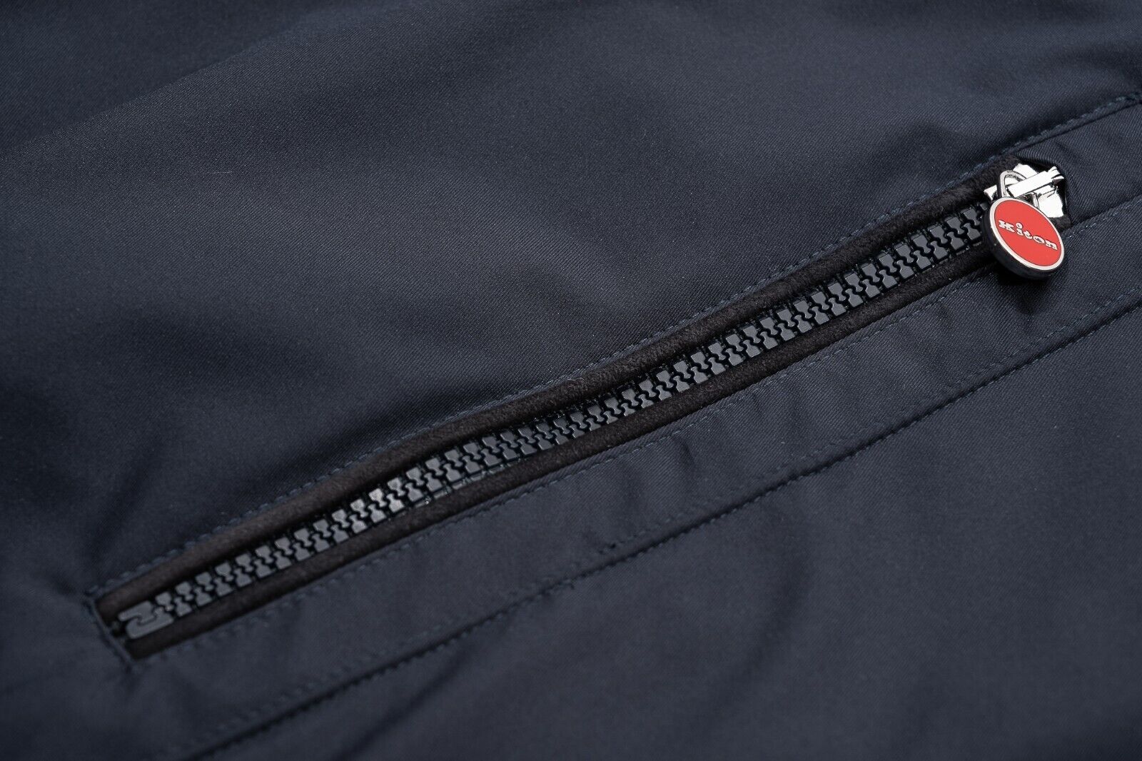 $4600 KITON Blue Navy Bomber Jacket Goatskin Sude / Poly 42 US / 52 EU