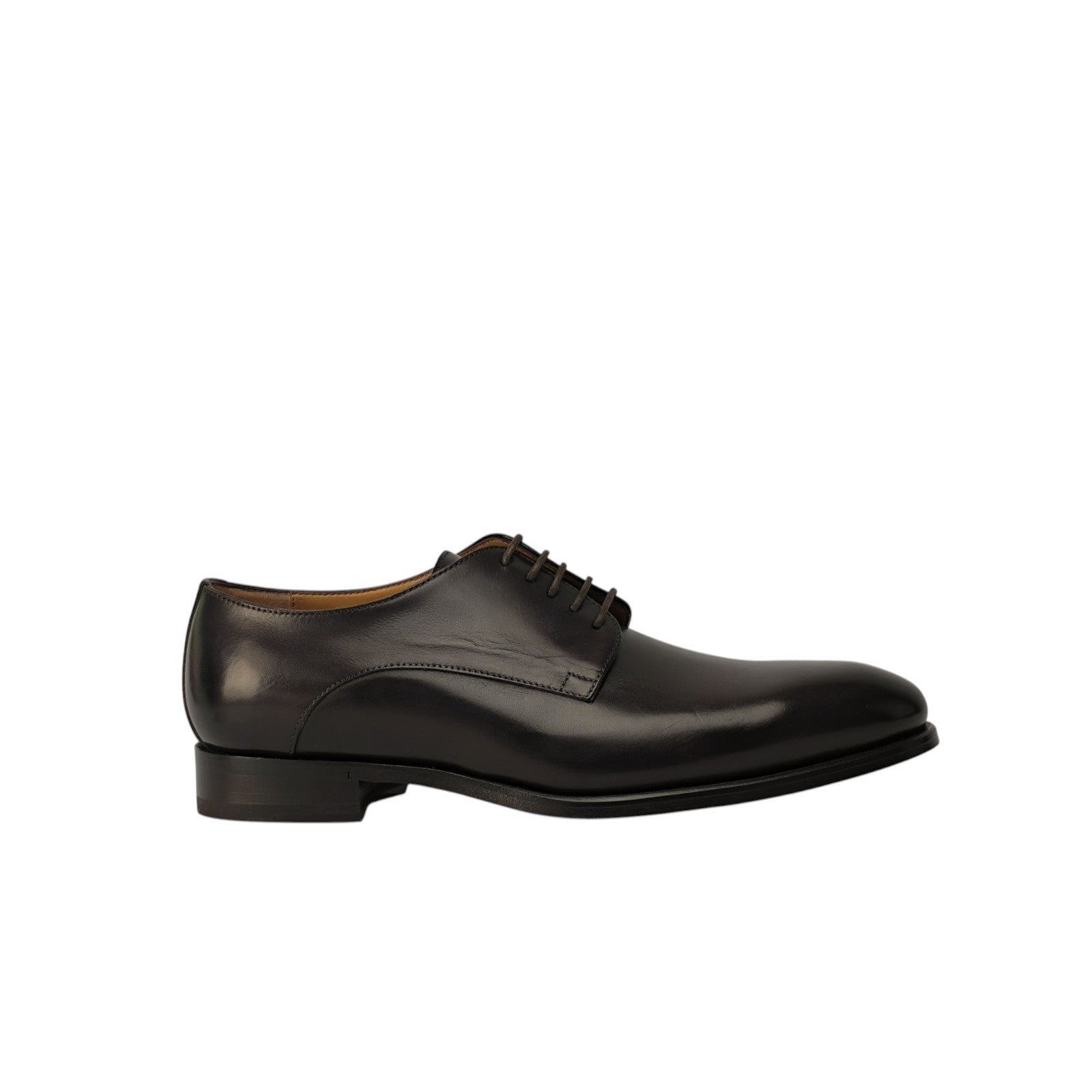 1350$ TESTONI Derby Shoes Antique Lux Calf Cigar 8 UK / 9 US / 42 IT