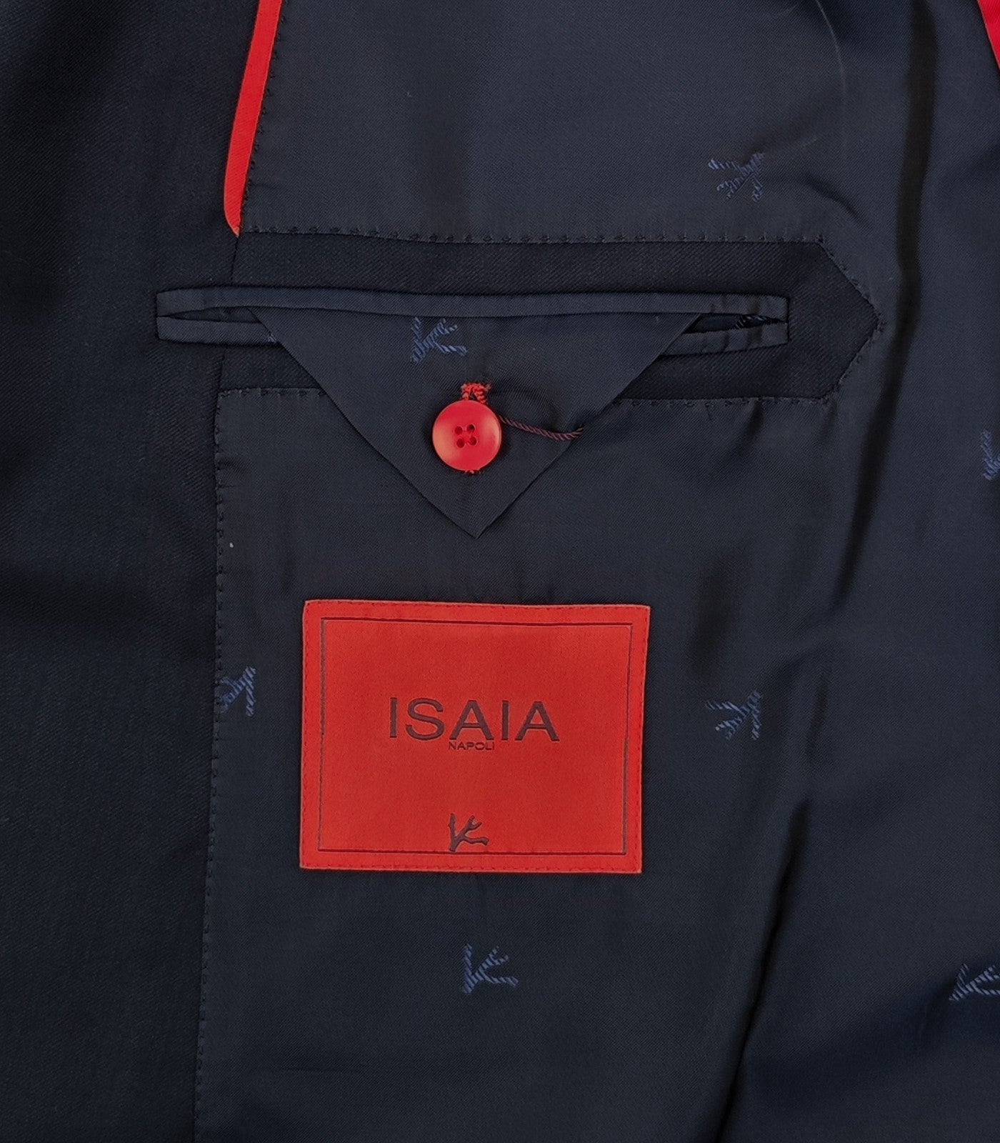 $6400 ISAIA "Gregorio" Blue Navy Hand-Sewn Suit Fine Wool 50 US / 60 EU 8R