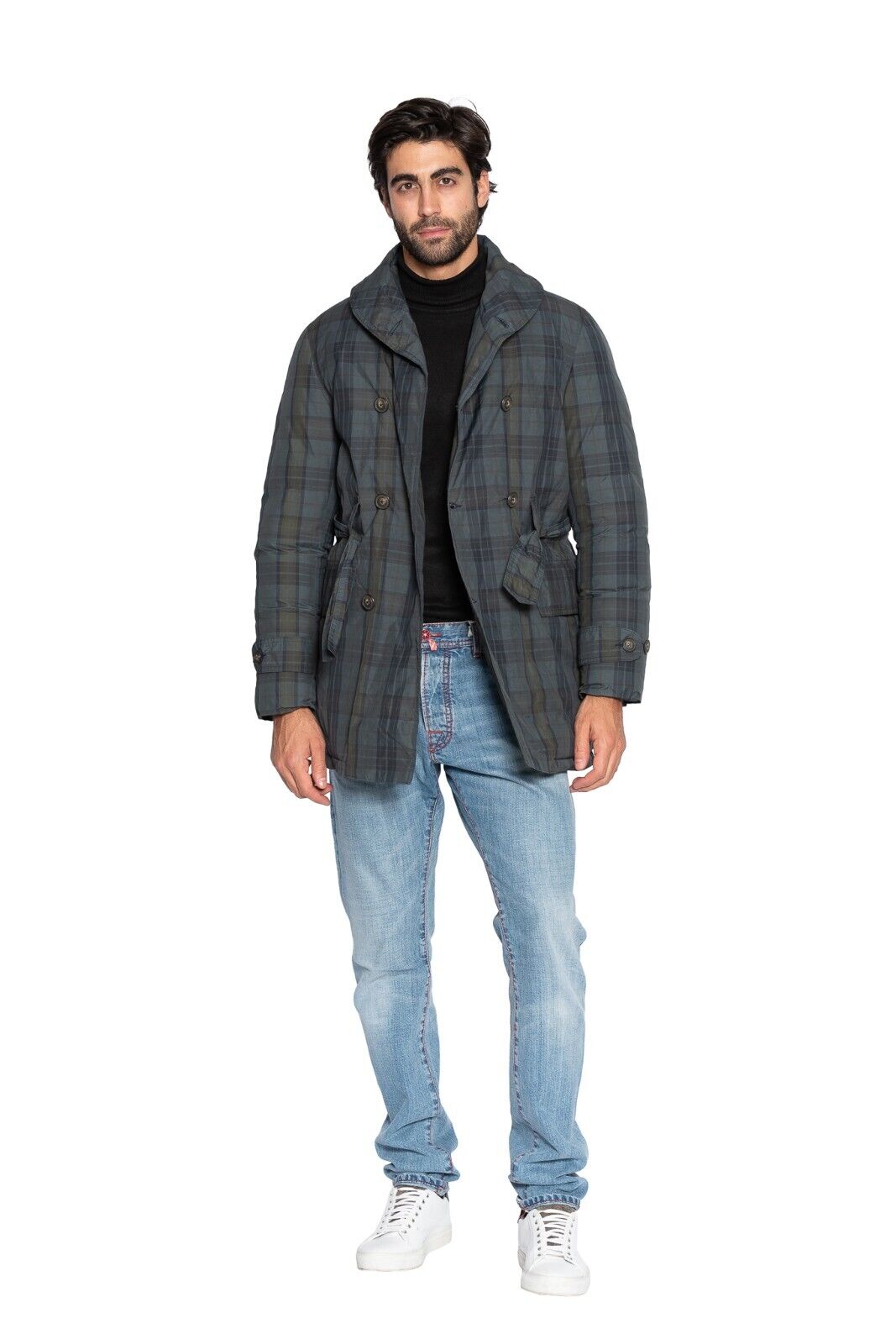 750$ M.I.D.A TOKYO-FIRENZE Trench Puffer in CASHBALL Cashmere Filled 38 US 48 EU