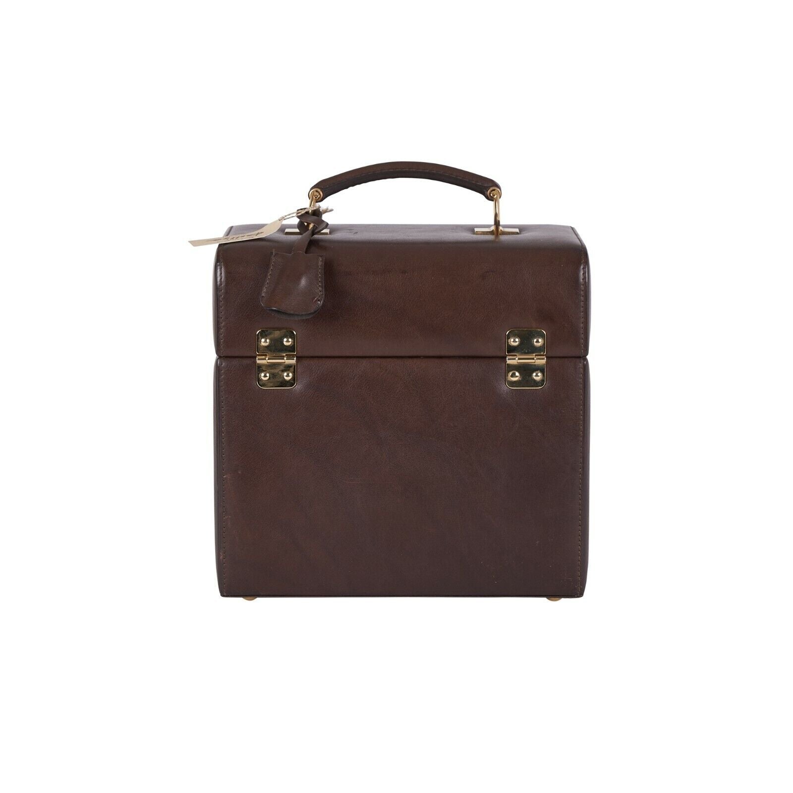 $2500 RARE BROOKS BROTHERS Leather Cocktail Shaker Set Travel Case New Vintage